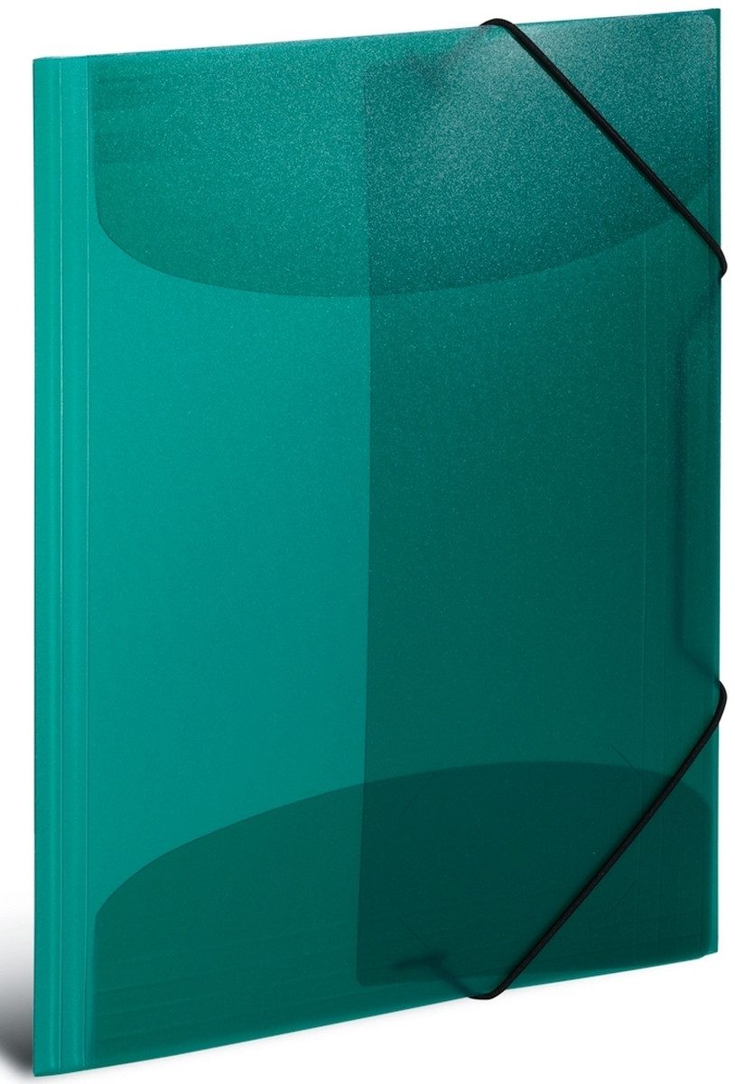 Fächermappe Sammelmappe A4 PP transluzent dunkelgrün