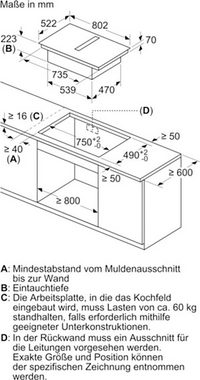 Constructa Kochfeld mit Dunstabzug CV438236