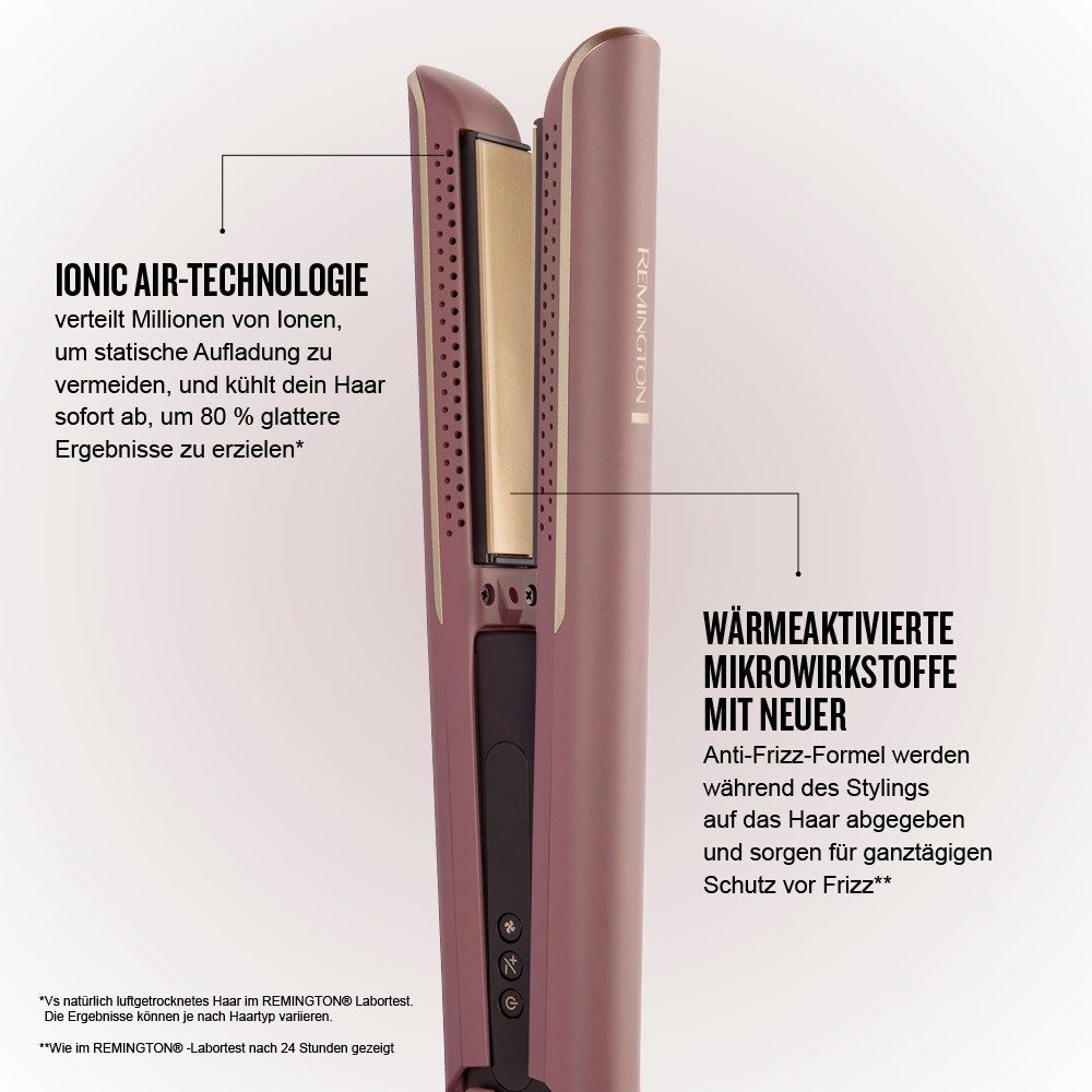 Remington Glätteisen AIRviveSlim Glätteisen (S8930) Ultra-Keramikbeschichtung, Ionic Air, Anti-Frizz, Ultra-Keramikbeschichtung, 150-230°C lila