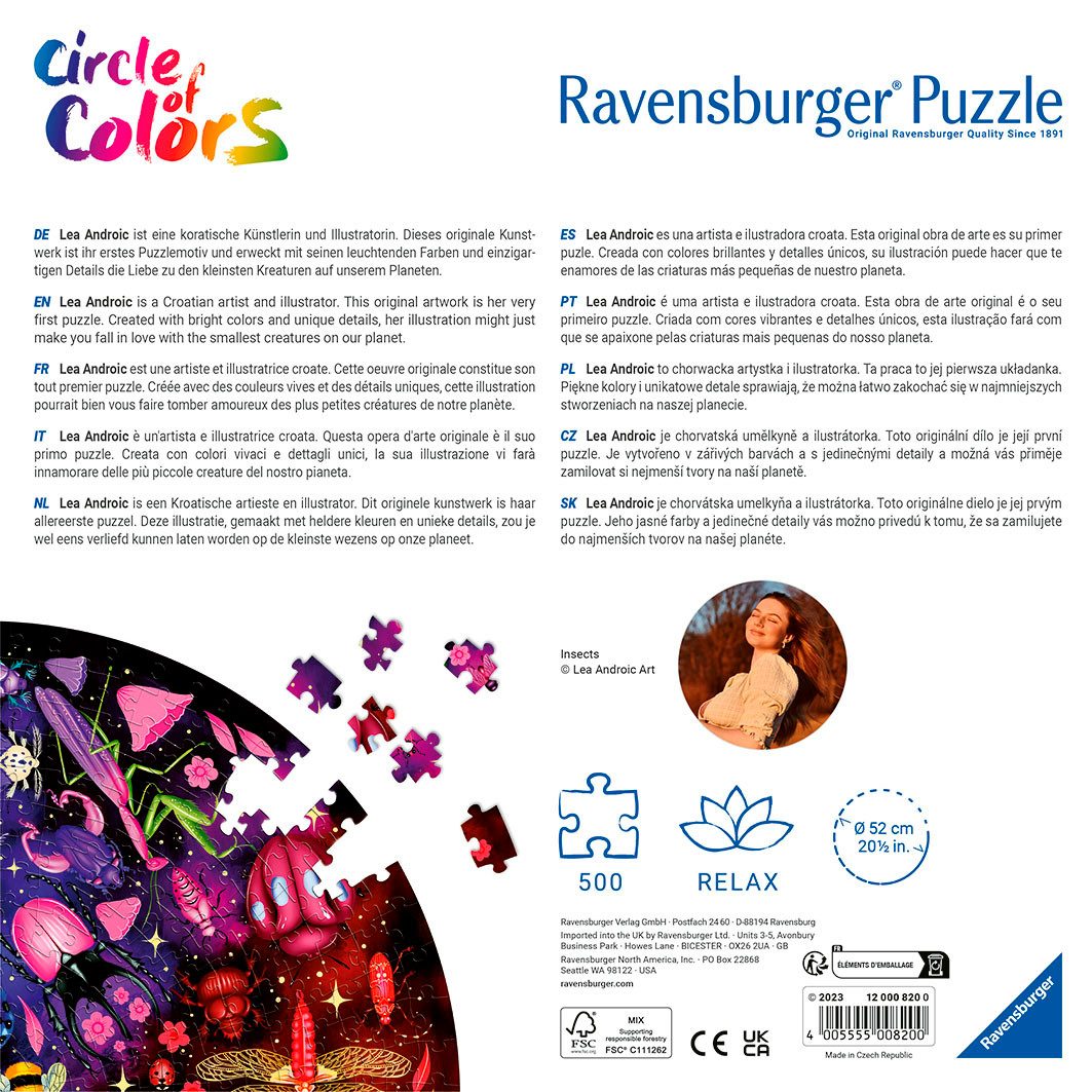 Ravensburger Puzzle Insekten, 500 Puzzleteile, Made günstig online kaufen