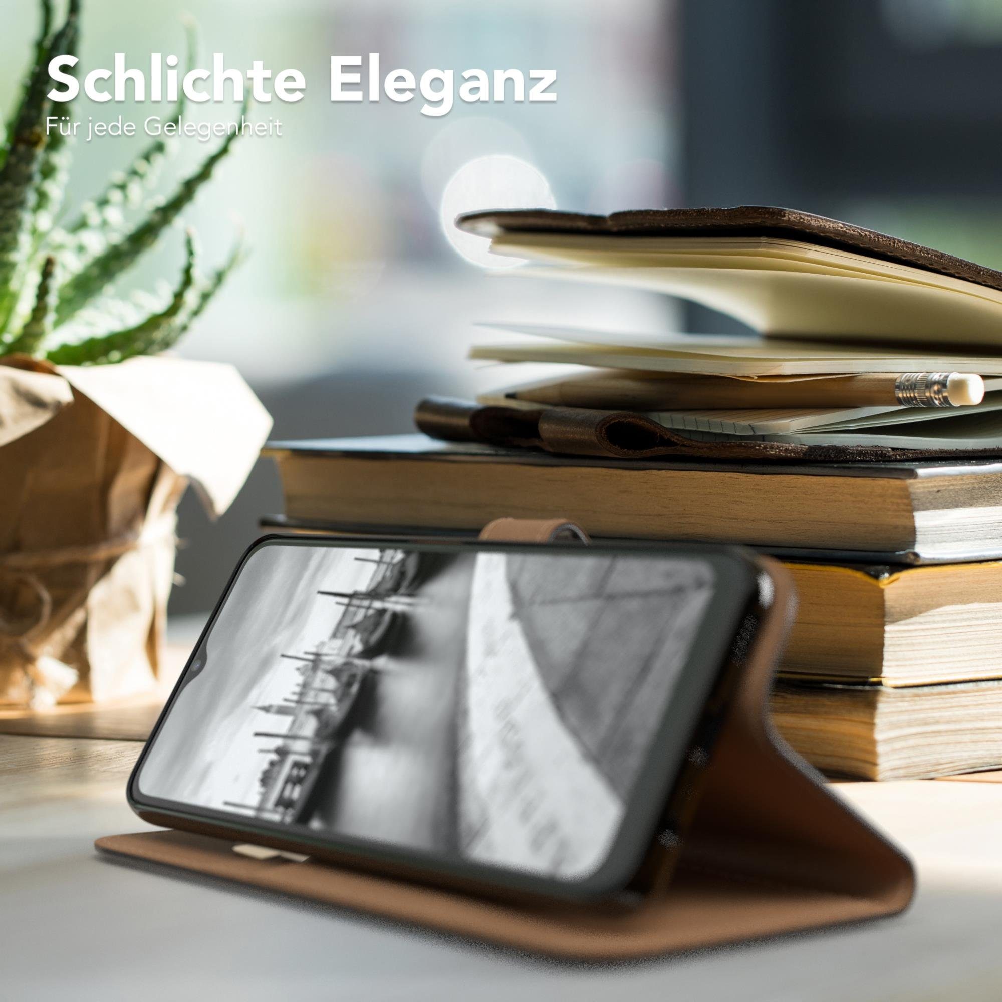EAZY CASE Handyhülle Uni Bookstyle für Samsung Galaxy A32 5G 6,5 Zoll, Schutzhülle mit Standfunktion Kartenfach Handytasche aufklappbar Etui