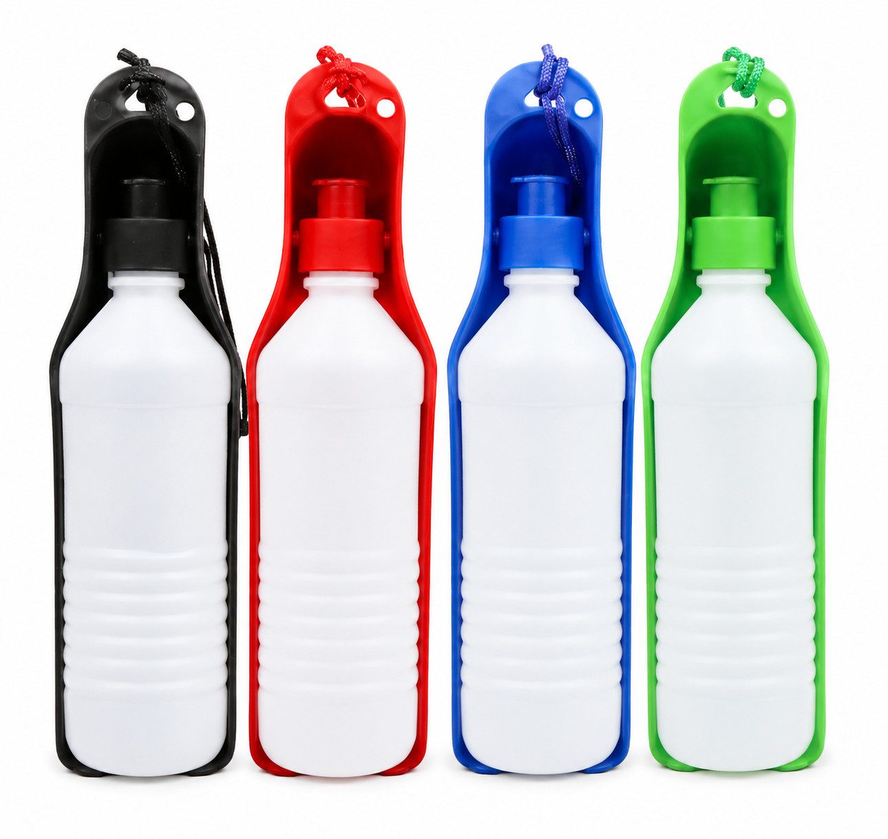HH-Haushalt Trinkflasche Hunde- & Katzen Trinkflasche 500 ml 4er Set – Tragbare Wasserflasche