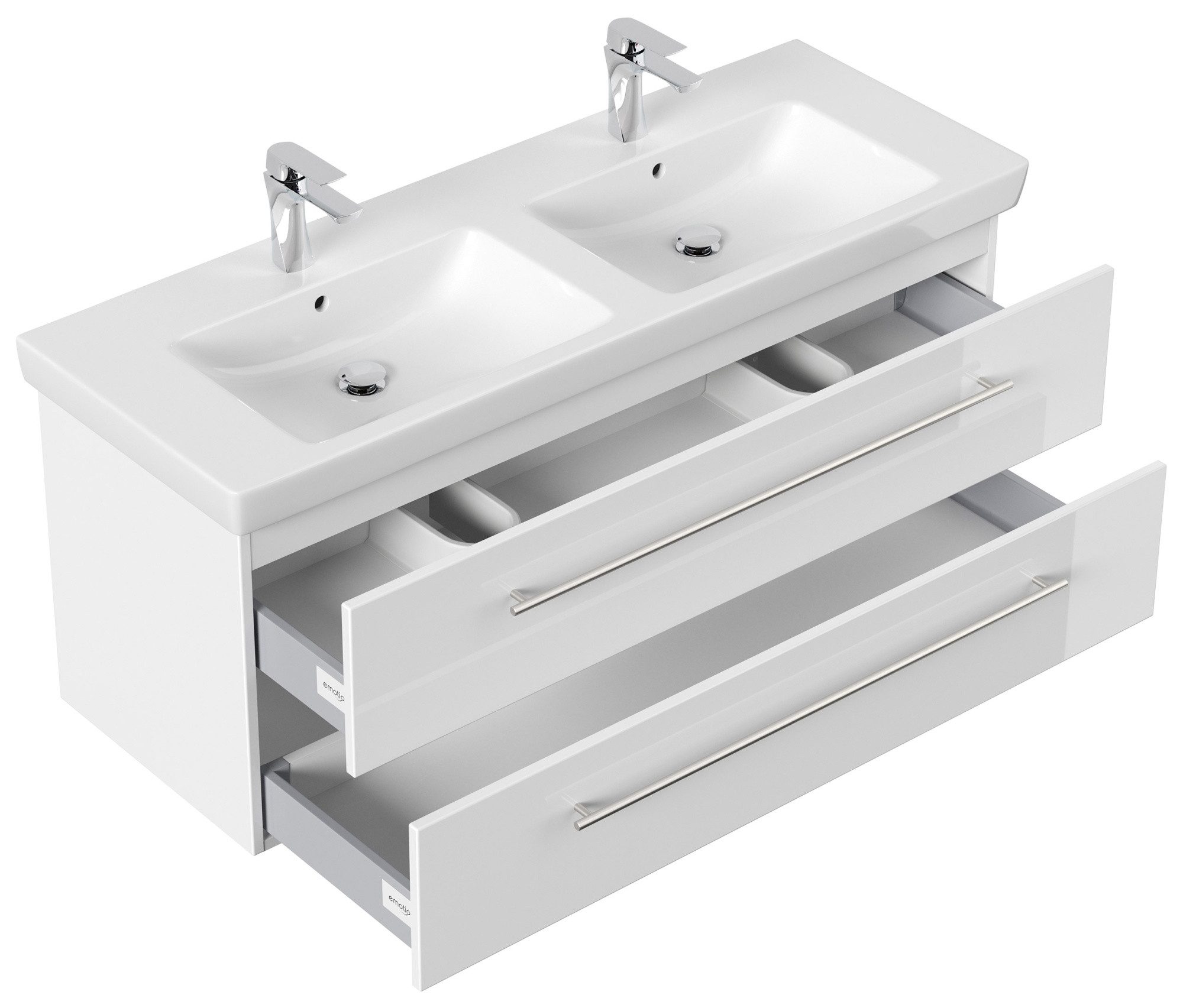 Thumbnail - Magnolia Home Waschtisch Badmöbel mit Villeroy & Boch Subway 2.0 Waschbecken 130 cm A weiss hoc