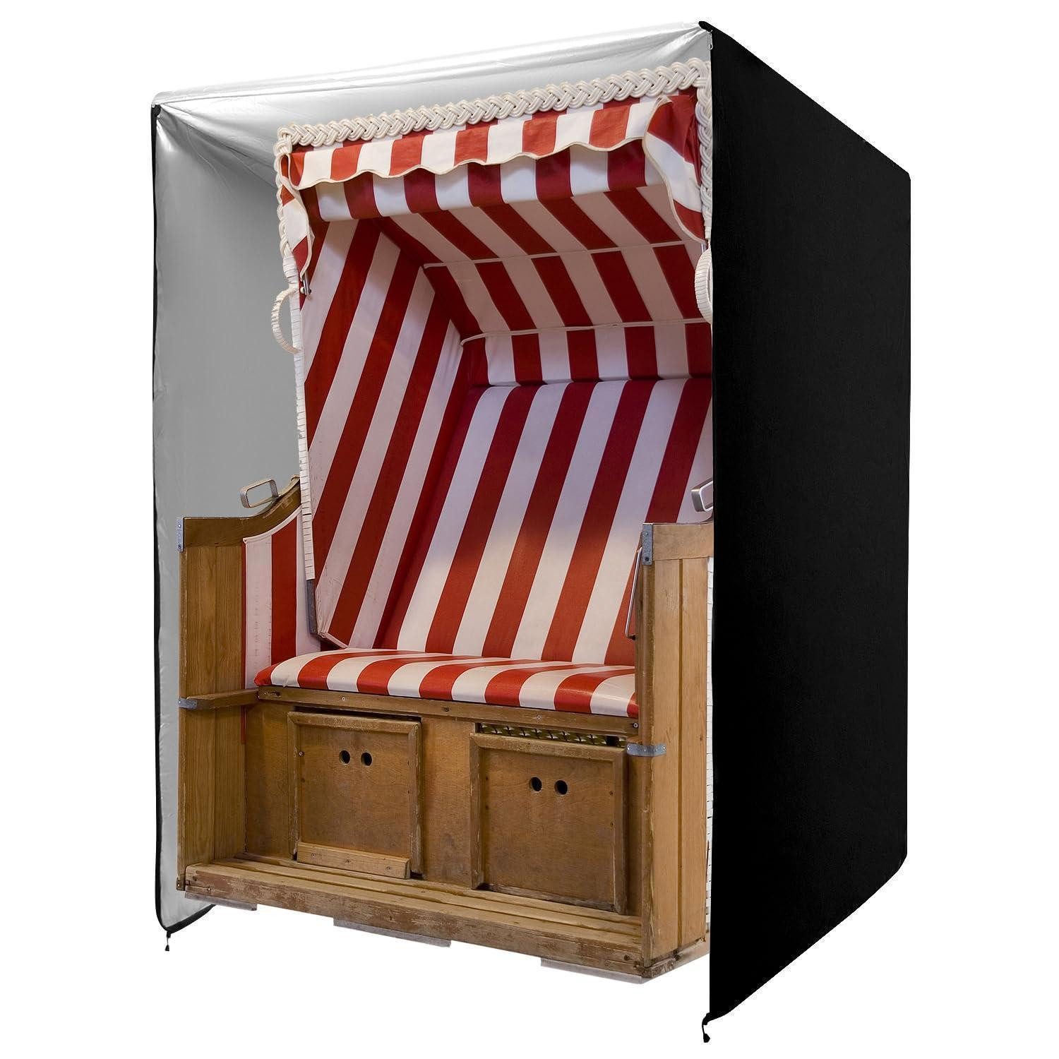 LuxusKollektion Strandkorb-Schutzhülle Strandkorb Hülle 135x105x175 Oxford 420D (1-St)