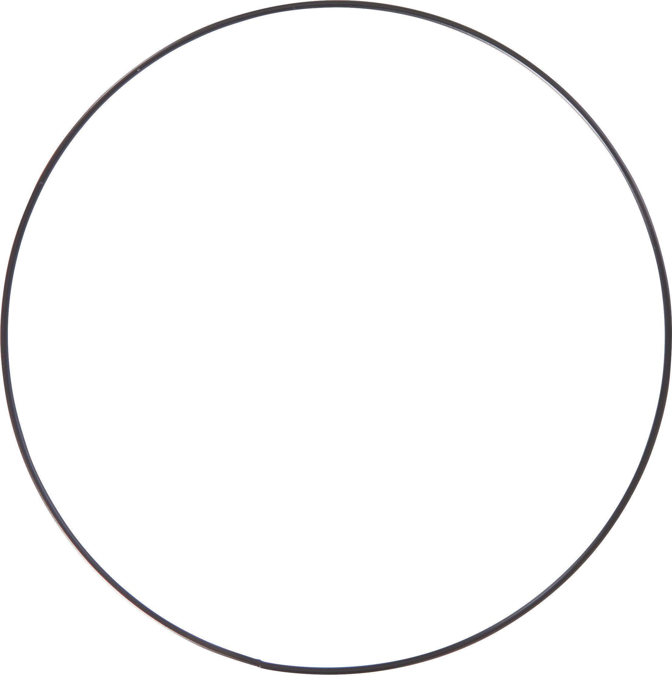 HobbyFun Dekoobjekt Metallring, Schwarz