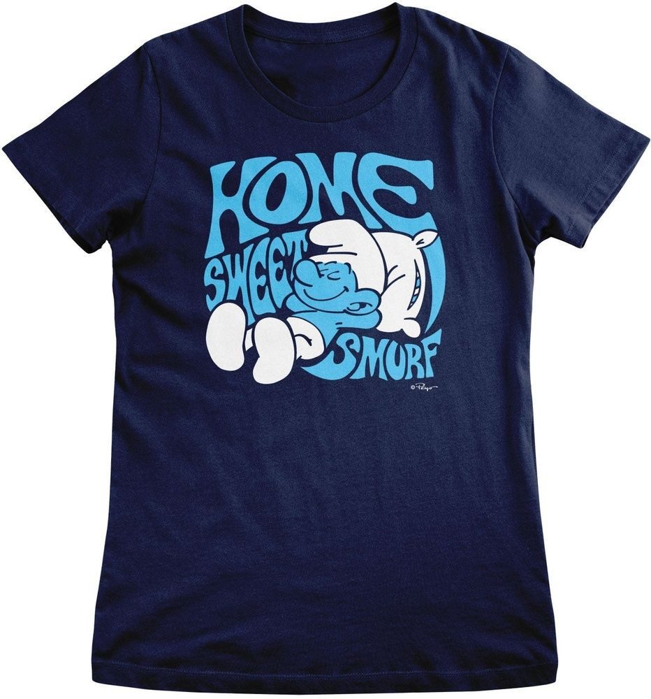 Die Schlümpfe T-Shirt Home Sweet Smurf Girly Tee