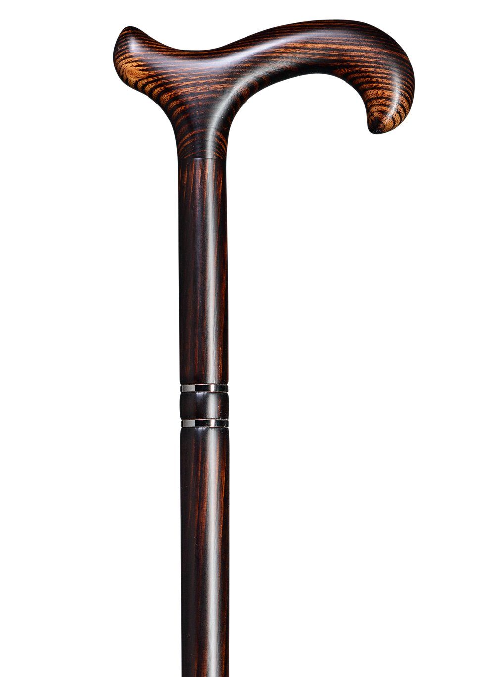 Stockshop Gehstock Gehstock AKAZIE OMBRE, ergonomisch geformter Derbygriff und Stock aus