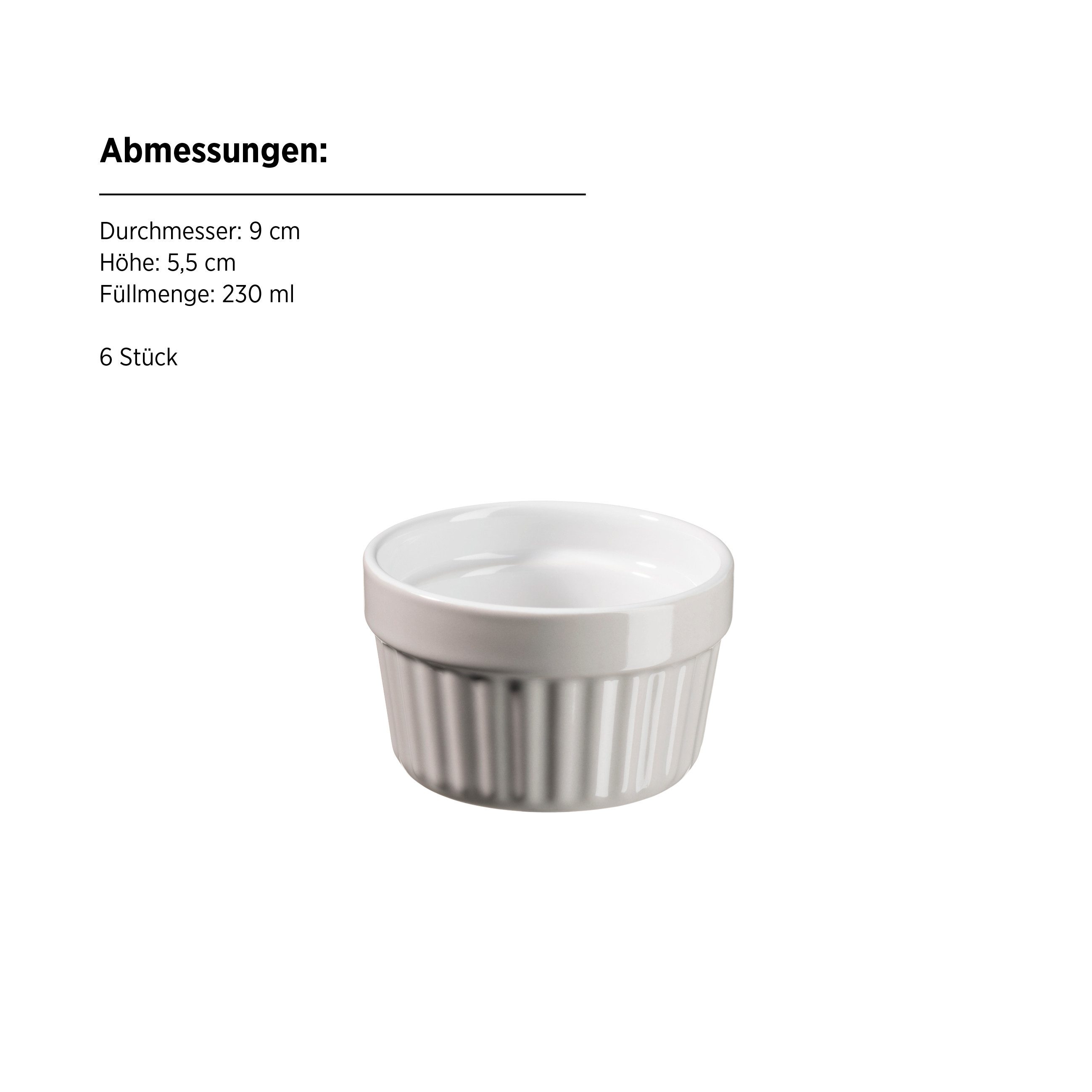 MÄSER Auflaufform Omea, Steinzeug, (6-St)