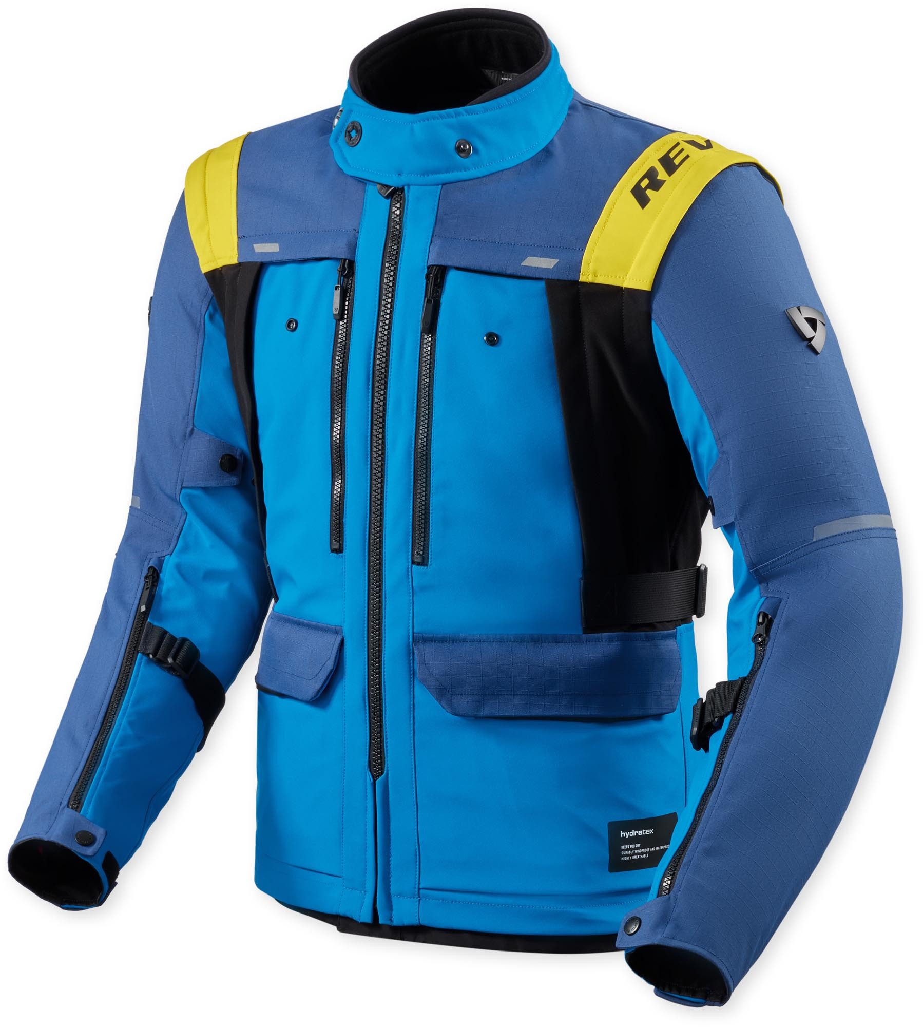 Revit Motorradjacke Offtrack 3 H2O wasserdichte Motorrad Textiljacke Rückenprotektor vorbereitet,Brustprotektor vorbereitet,Verbindung