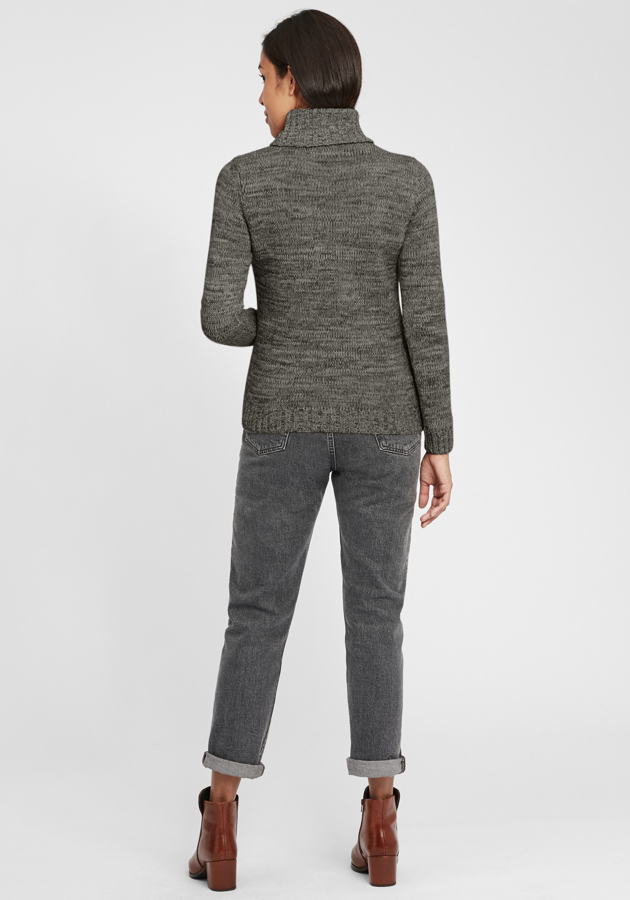 OXMO Rollkragenpullover OXPhilipa Strickpullover mit Rollkragen