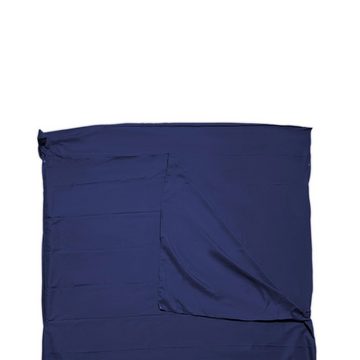 Intirilife Schlafsack (Schlafsack 115 cm x 210 cm in DUNKEL BLAU), Reise Hüttenschlafsack - Dünner Schlafsack Reiseschlafsack - Polyester