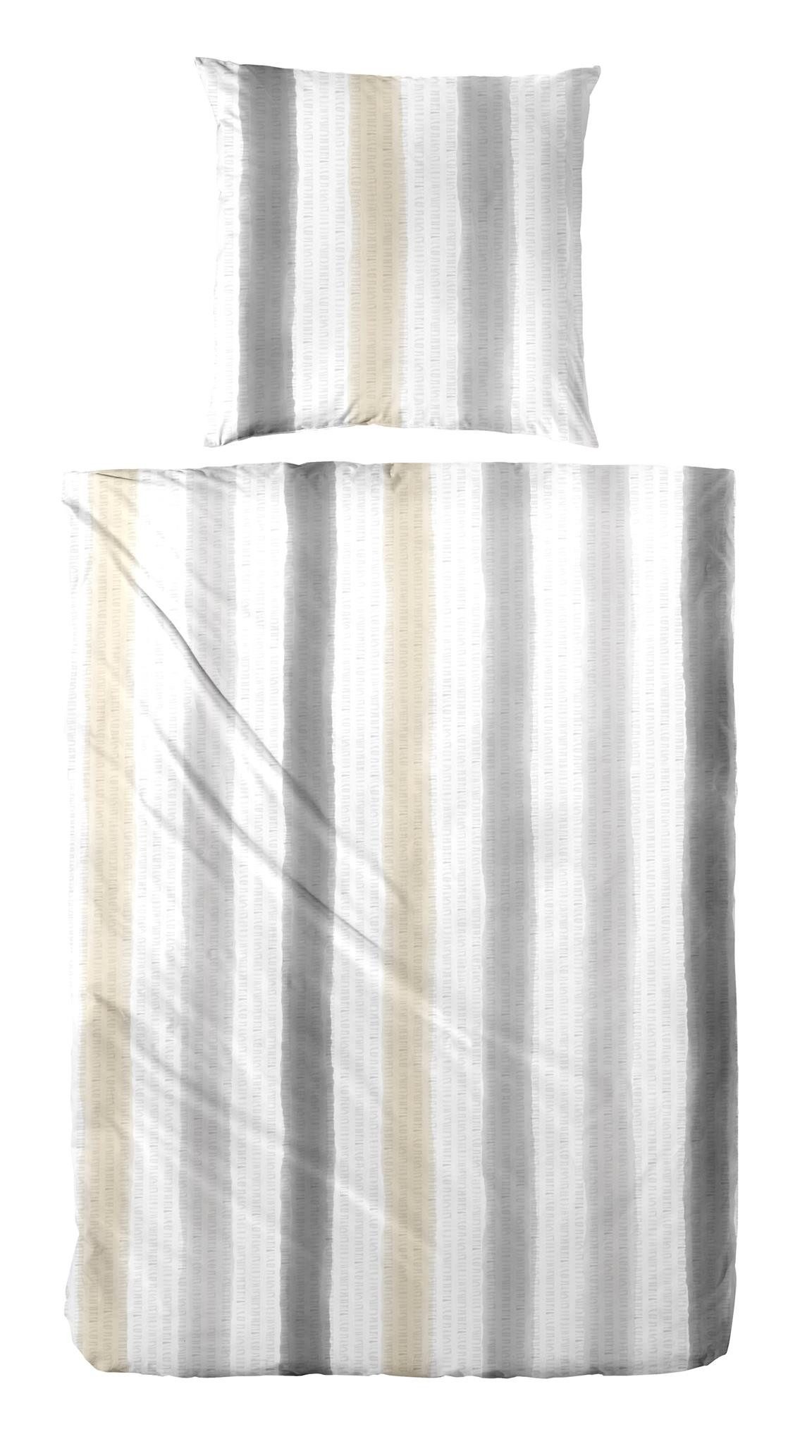 Carpe Sonno Bettwäsche Seersucker 135 x 200 155 x 220 Bügelfrei Sommer Bettwäsche Baumwolle, Seersucker, 2 teilig, OEKO-TEX Bettbezug leicht kühlend Reißverschluss 135x200