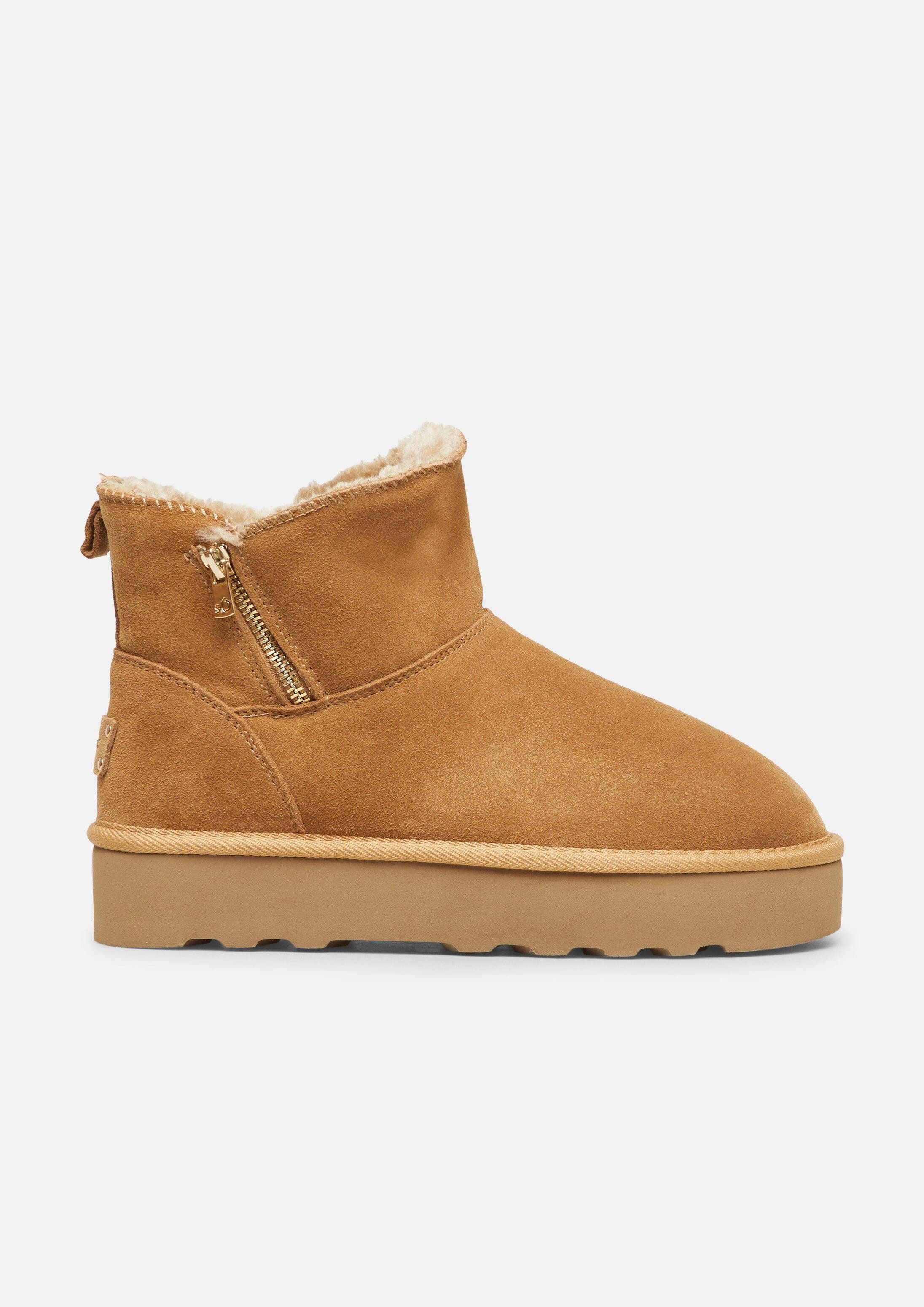 s.Oliver Stiefel Stiefel Gefütterte Ankle Boots aus Leder