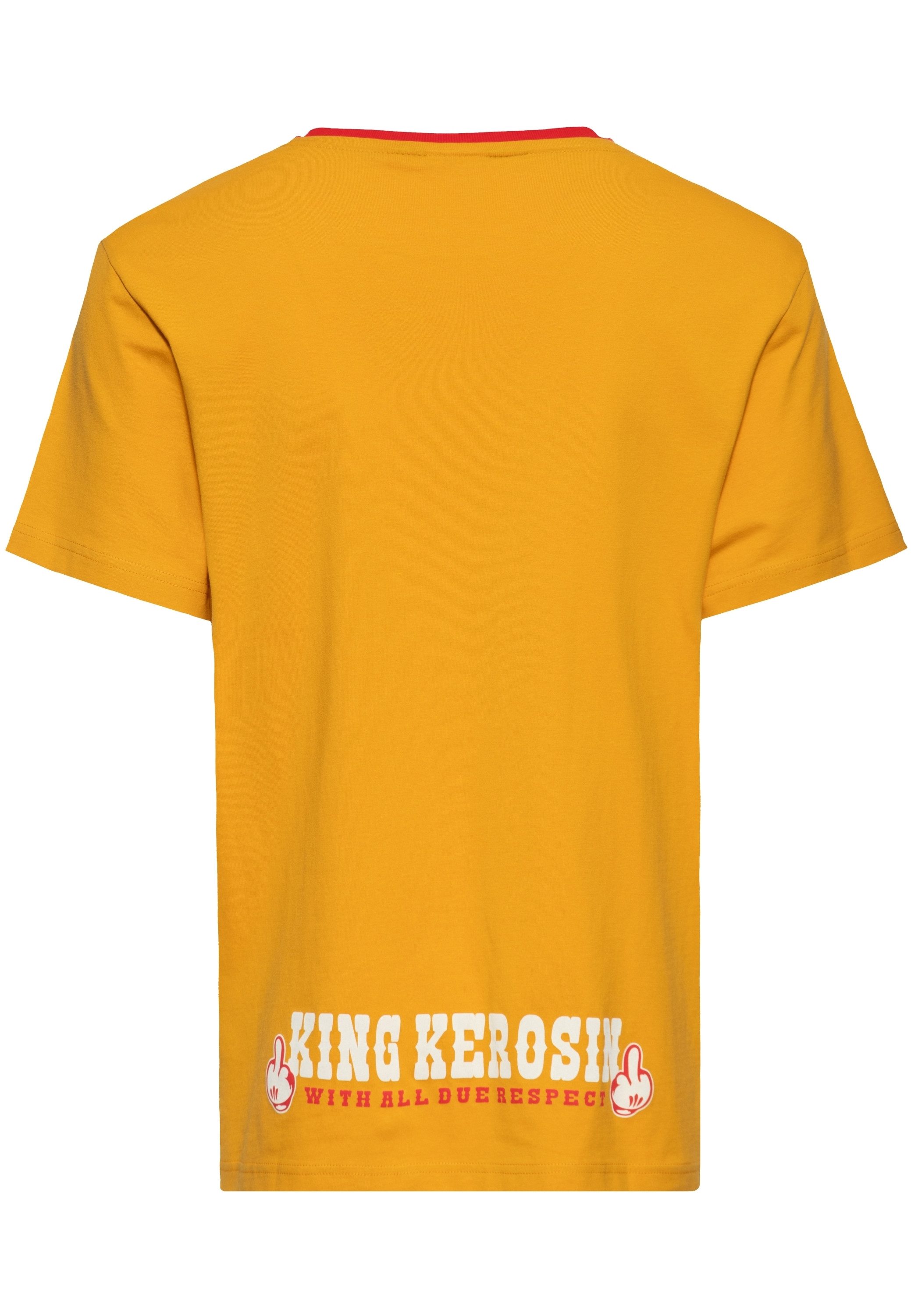KingKerosin Print-Shirt Never Fuck A Fucker (1-tlg) mit Stament-Print