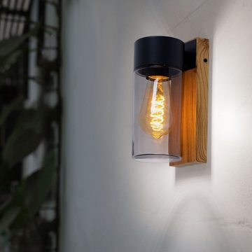 etc-shop Außen-Wandleuchte, Leuchtmittel nicht inklusive, Wandlampe Außenleuchte Terrassenlampe, Moderne Fassadenleuchte