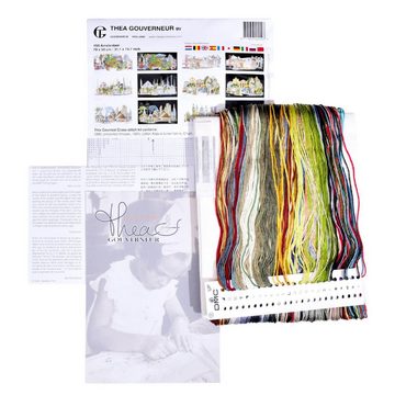 Thea Gouverneur Kreativset Thea Gouverneur Kreuzstich Stickpackung "Amsterdam Zählstoff", Zählmus, (embroidery kit by Marussia)