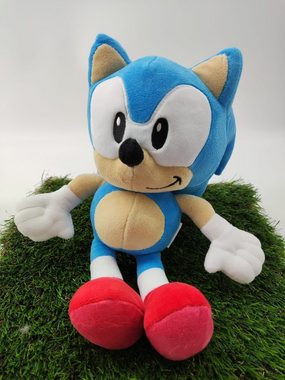 Sonic SEGA Kuscheltier Sonic The Hedgehog SEGA Sonic Plüschtier 30 cm Sonic Kuscheltier (1-St), Super weicher Plüsch Stofftier Kuscheltier für Kinder zum spielen