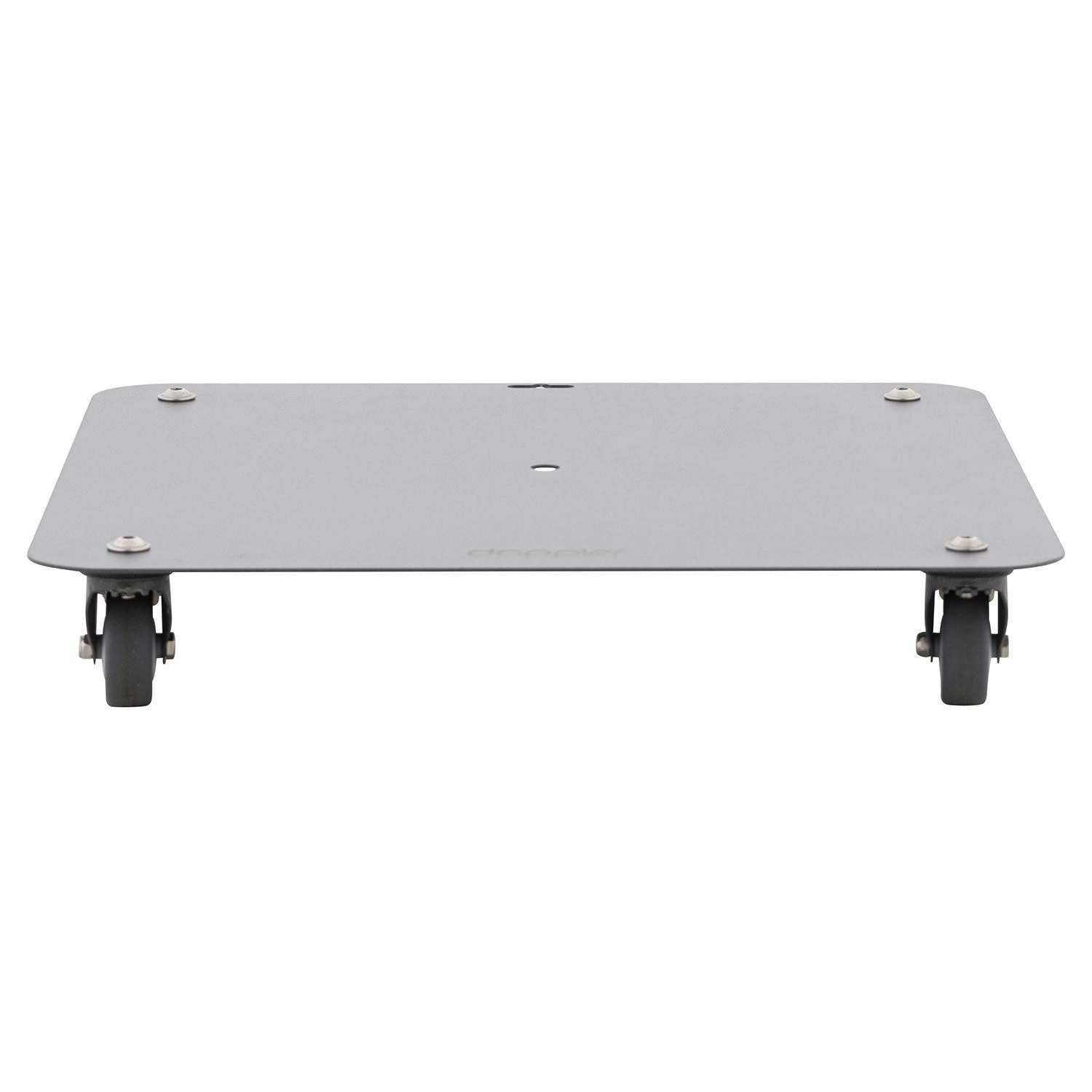 doppler® Untergestell EASY ROLL VARIO, Anthrazit, Stahl, mit Rollen, Feststellbremse, belastbar bis max. 50 kg, B 42 x H 7 x T 42 cm