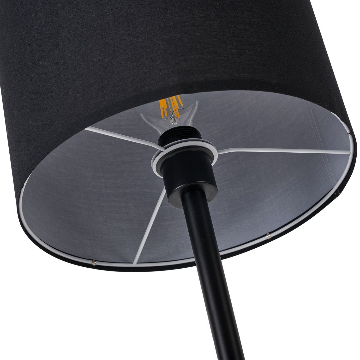 LED Stehlampe Daskoo Standleuchte inklusive Leselampe, LED Warmweiß W28*H165cm, 3000K, wechselbar, Leuchtmittel, Stehlampe