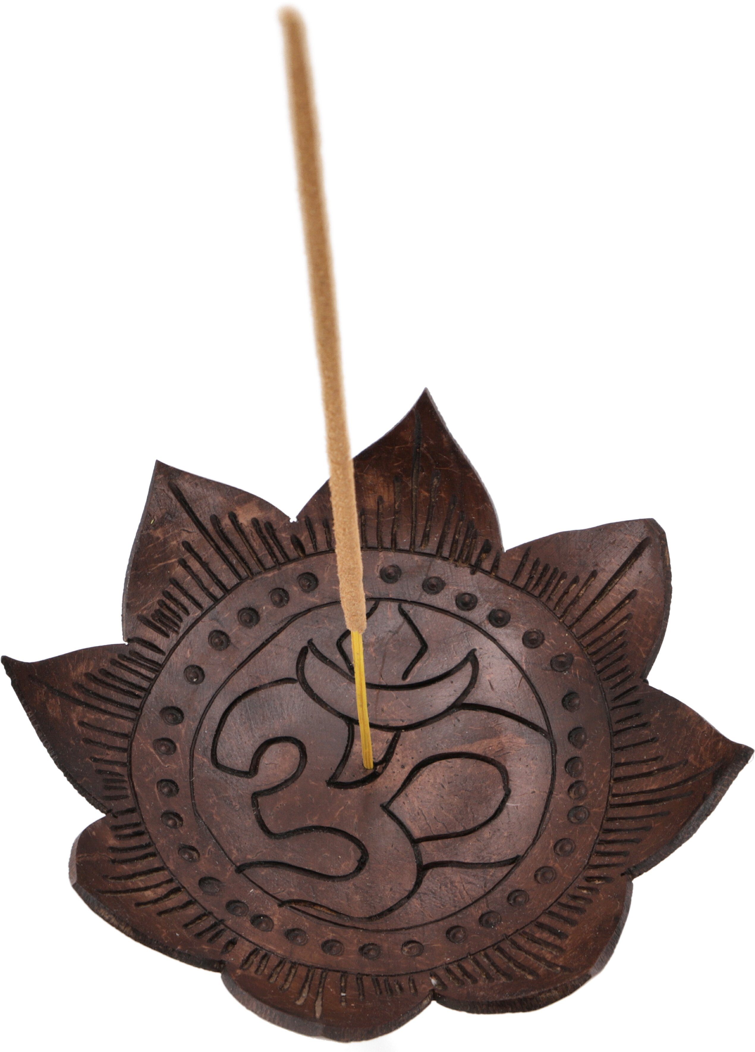 Guru-Shop Räucherstäbchen-Halter Exotischer Lotus Räucherstäbchenhalter aus..
