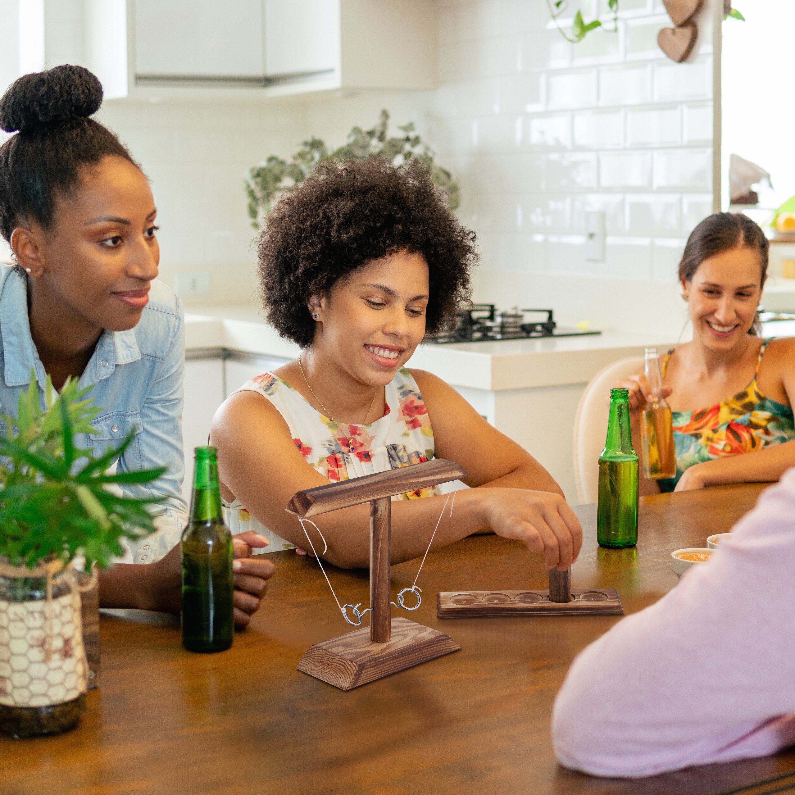 relaxdays Spiel Trinkspiel Haken und Ring