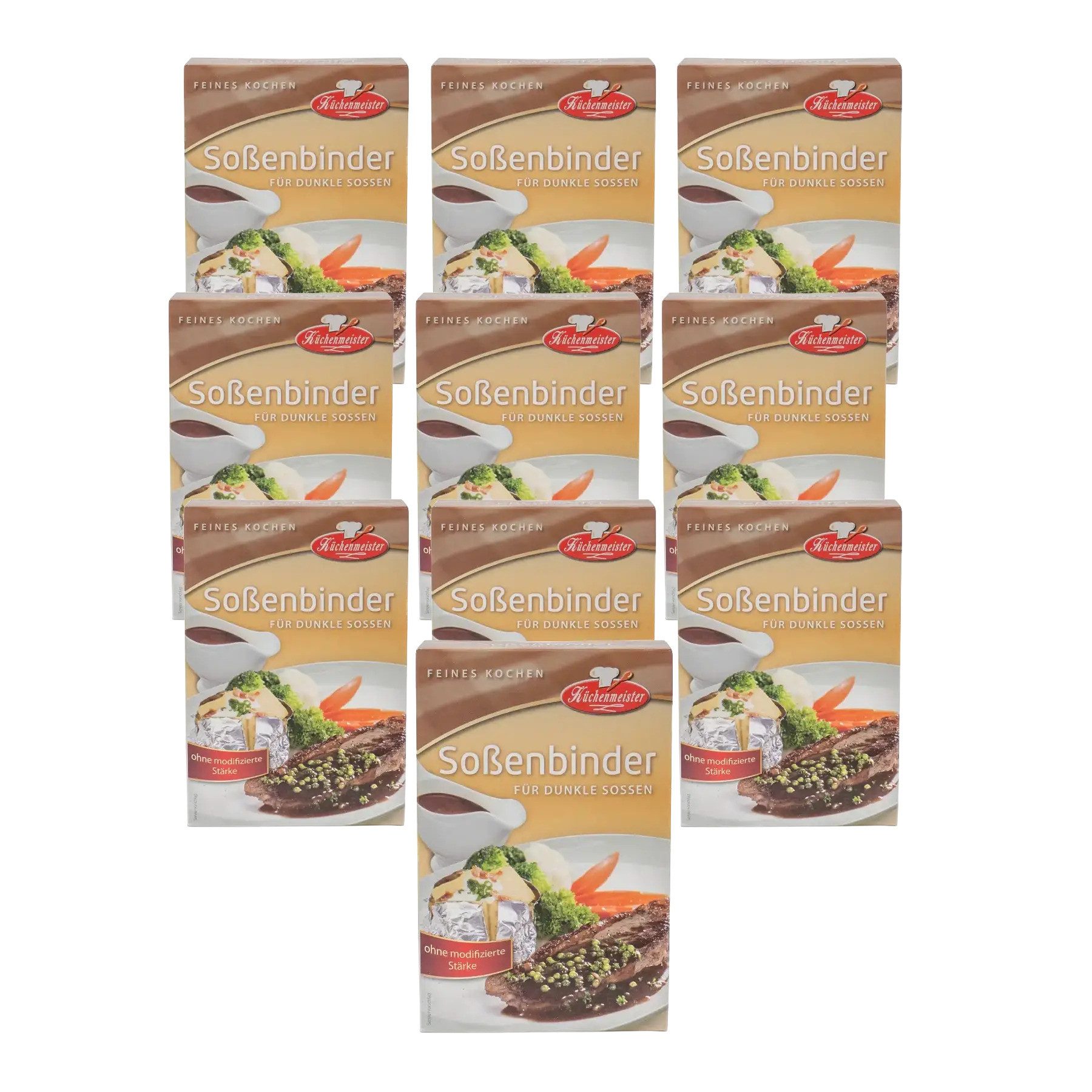 Bielmeier Saucenbinder Soßenbinder dunkel 10x250 Gramm Küchenmeister Made in Germany, 1 x 2500 g