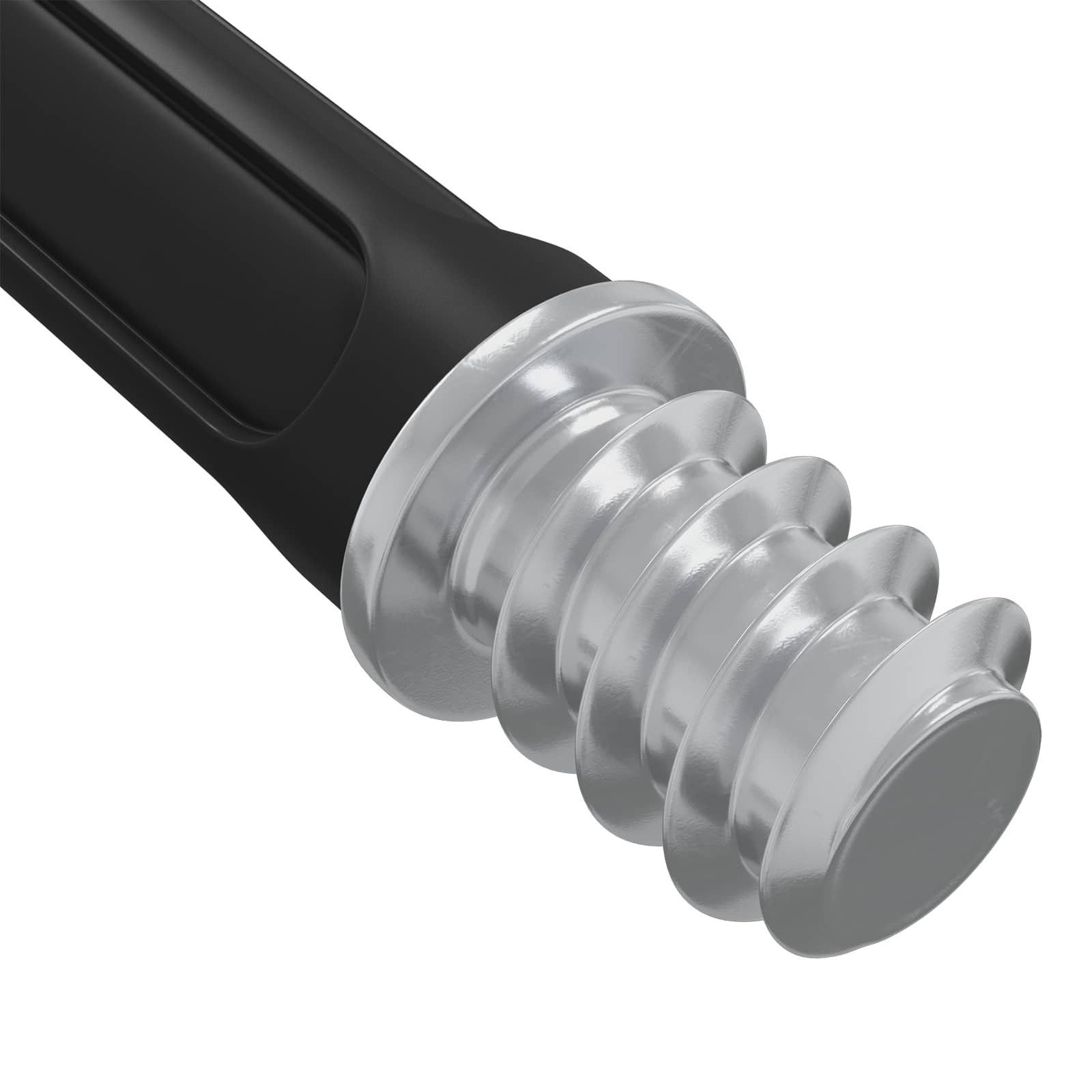 vidaXL Muttern Schwenkverschluss-Schraube 12 Stk. Silber und Schwarz Metall, (12-St) – Bild 5 von 5