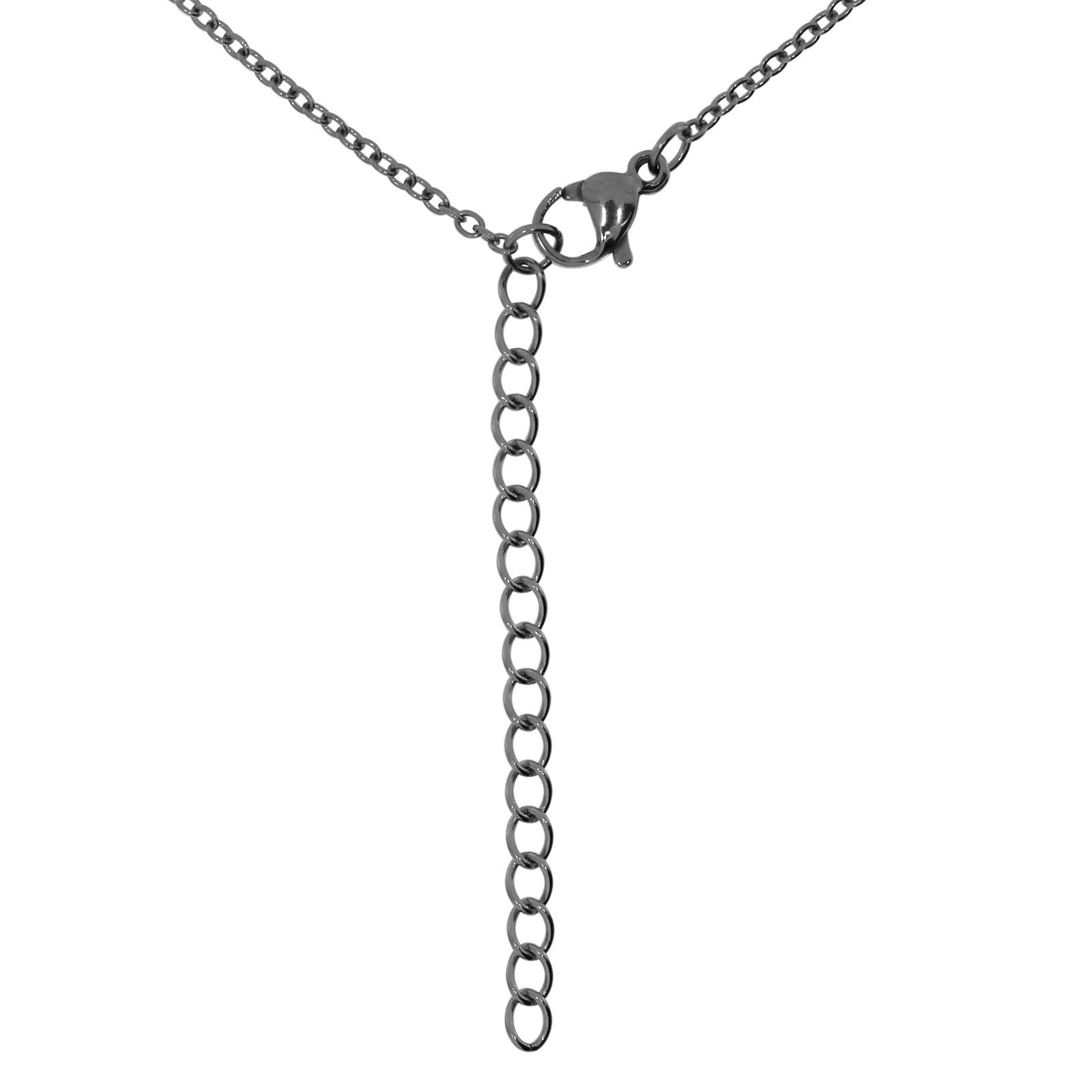 OSTSEE-SCHMUCK Kette mit Anhänger - Windflüchter 30 mm - Edelstahl - ohne Stein (2-tlg) – Bild 5 von 5