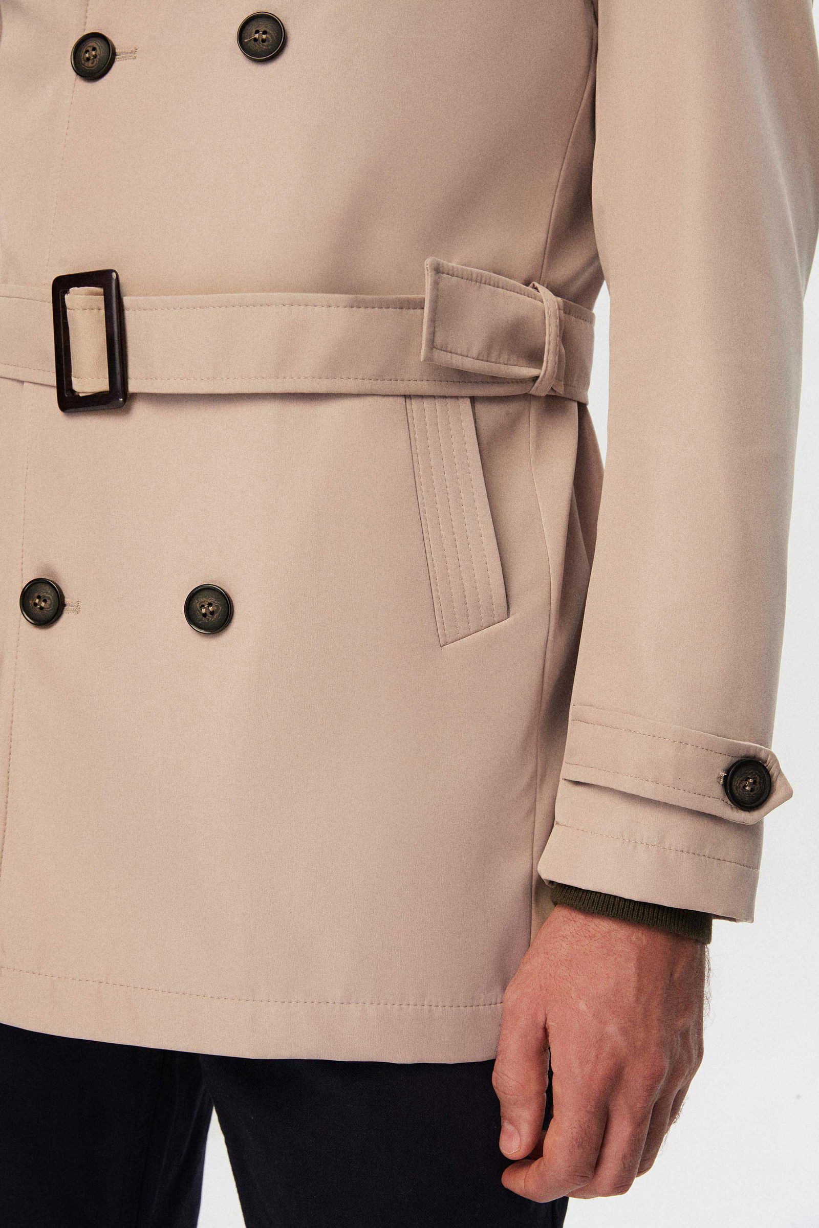 D'S DAMAT Trenchcoat Ds Damat Regular Fit Epaulette Belted Top Coat/Trenchcoat