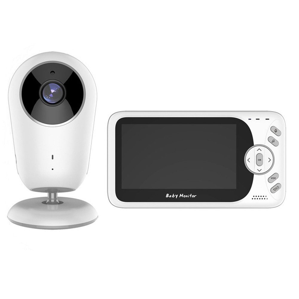 GOOLOO Babyphone mit Kamera 4.3" Digital Funk Drahtloser Video Baby Monitor, Nachtsicht, Temperaturüberwachung, 1-tlg., 2 Weise Talkback System, Schlaflieder