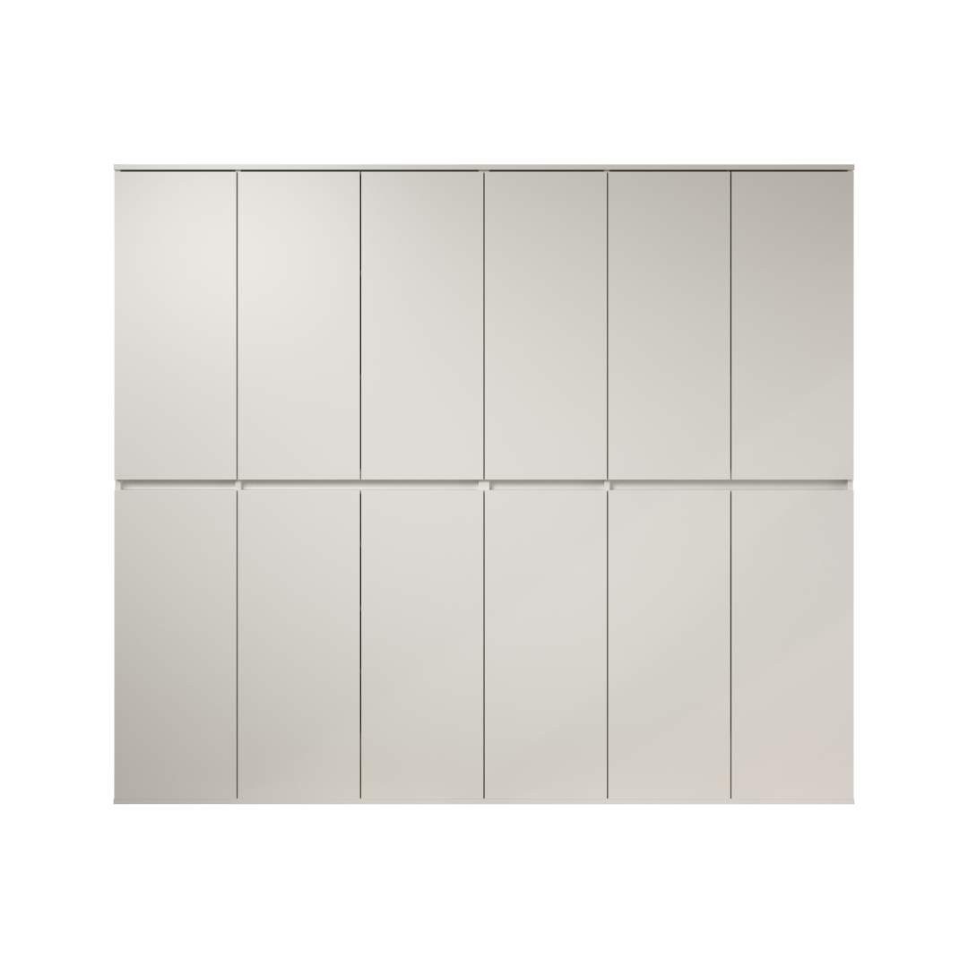 trendteam Kleiderschrank Nevada Kleiderschrank 12 Türen weiß.