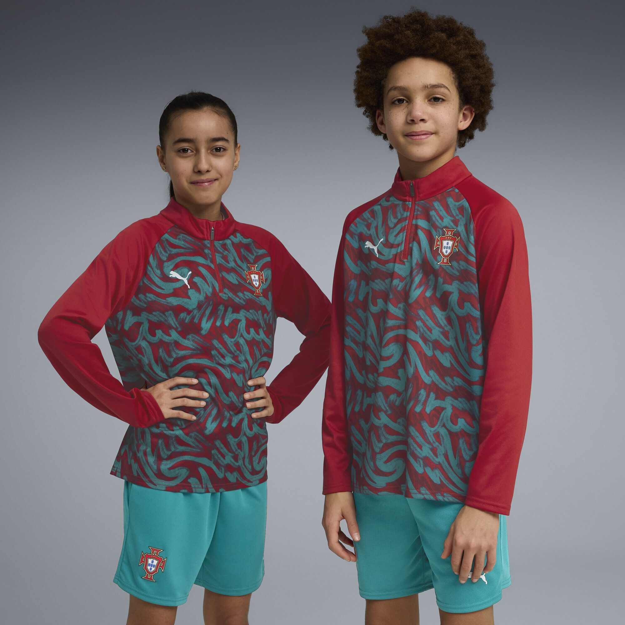 PUMA T-Shirt Portugal Aufwärmoberteil Jugendliche