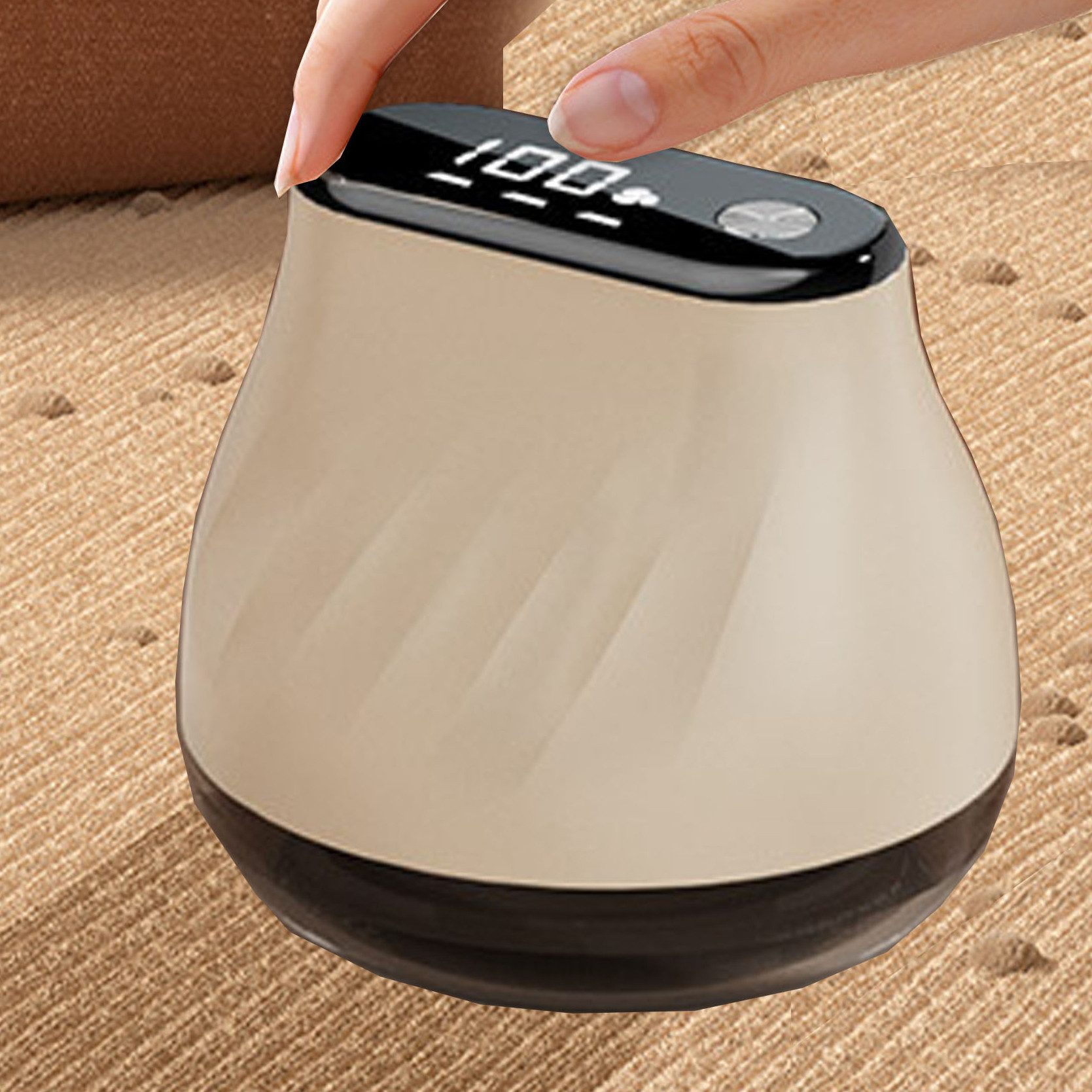 YINDN Fusselrasierer 3 Modi Elektrischer Fusselentferner, 500mAh Tragbarer Fusselentferner, LCD-Fusselrasierer, Fusselentferner mit Automatische Absaugung