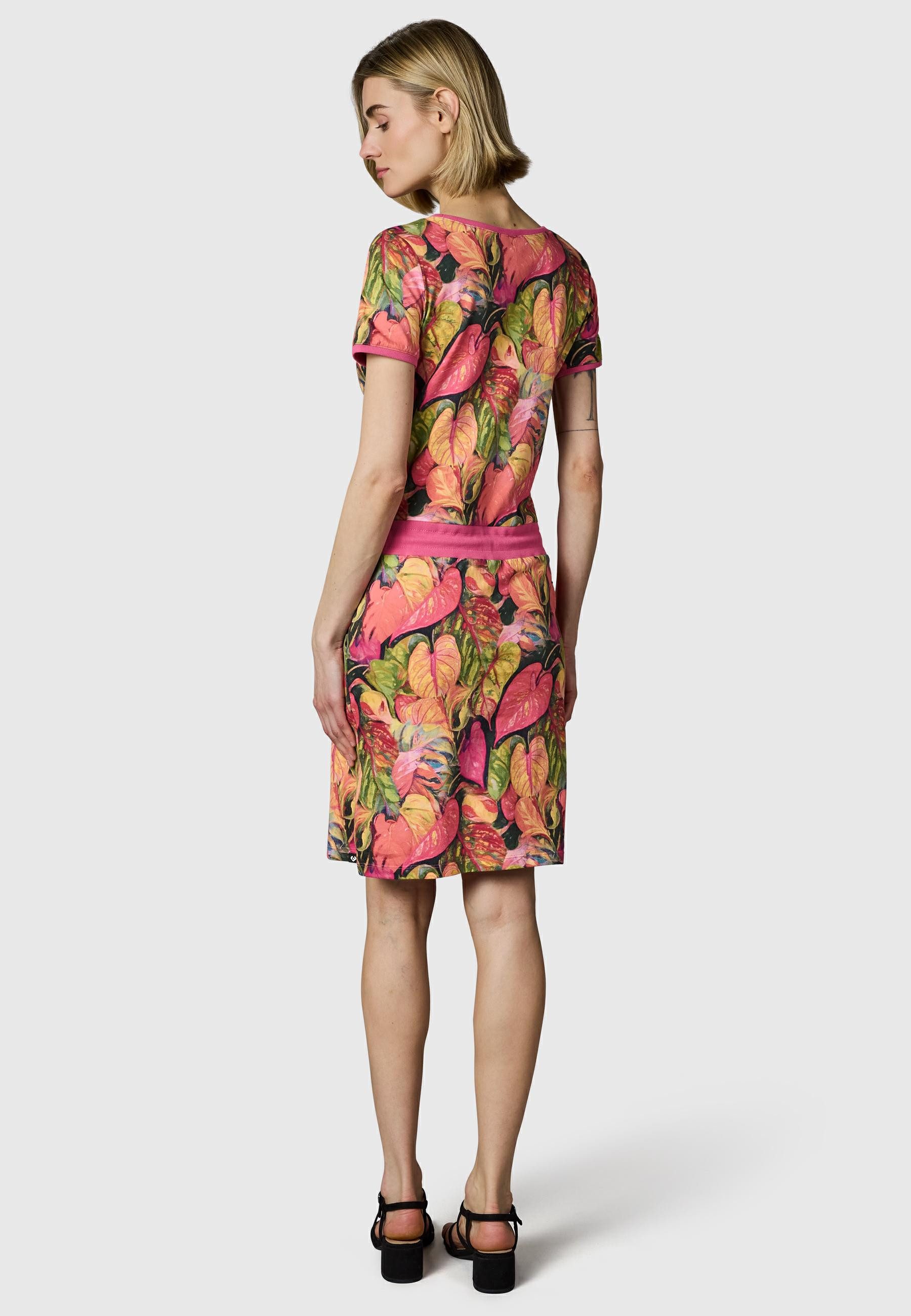 Ragwear Sommerkleid Baomi Tropic YOUMODO Gemustertes Kurzarm Kleid für Damen – Bild 3 von 5