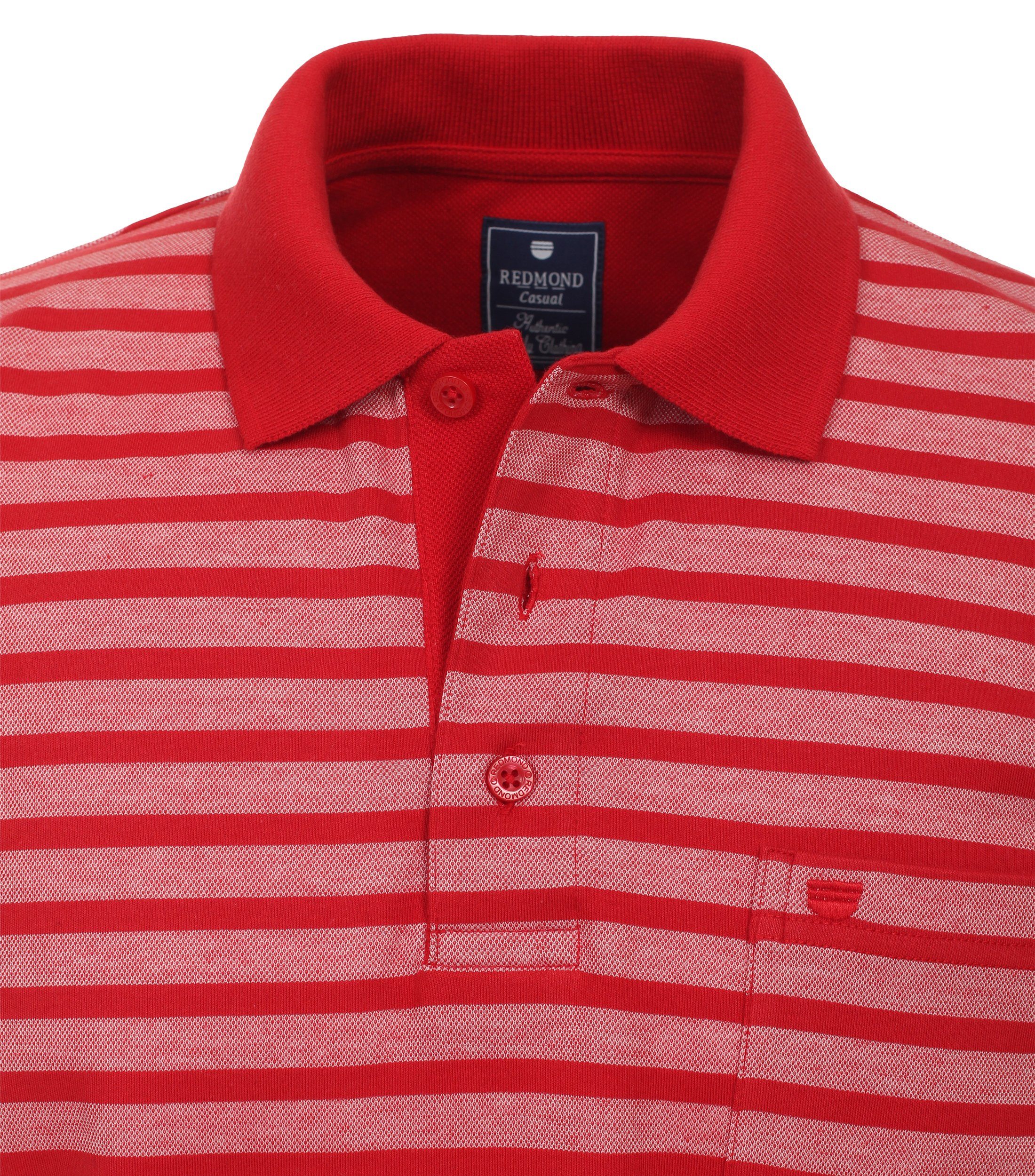 Redmond Poloshirt andere Muster 50 rot