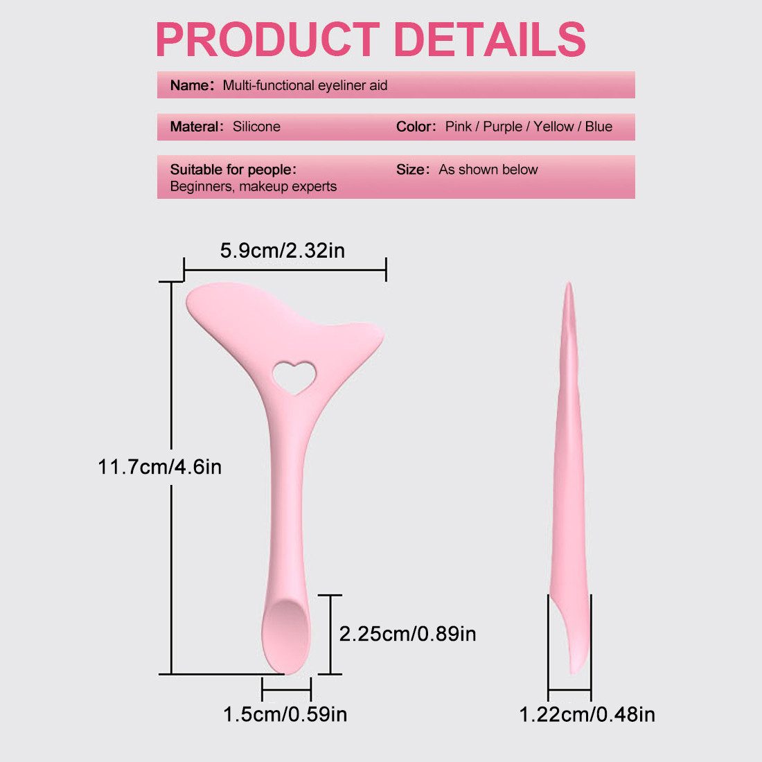 DEBAIJIA Schminkschablone Silikon Eyeliner Schablonen Schminkschablone Multifunktions