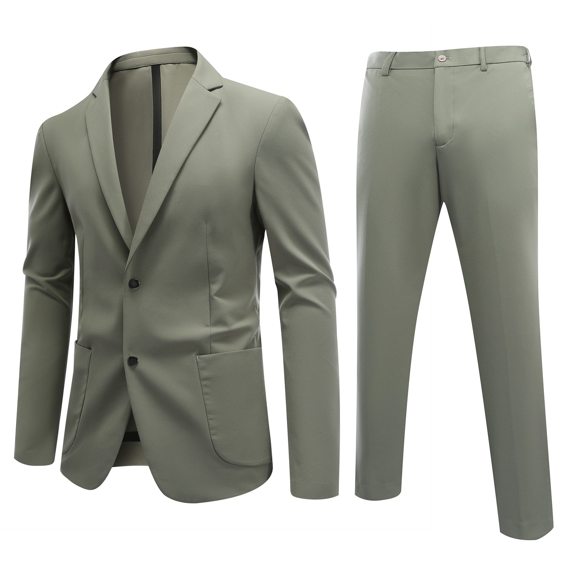 Allthemen Anzug (2 tlg) aus Stretchmaterial Herrenanzug elastisch Anzüge Re günstig online kaufen