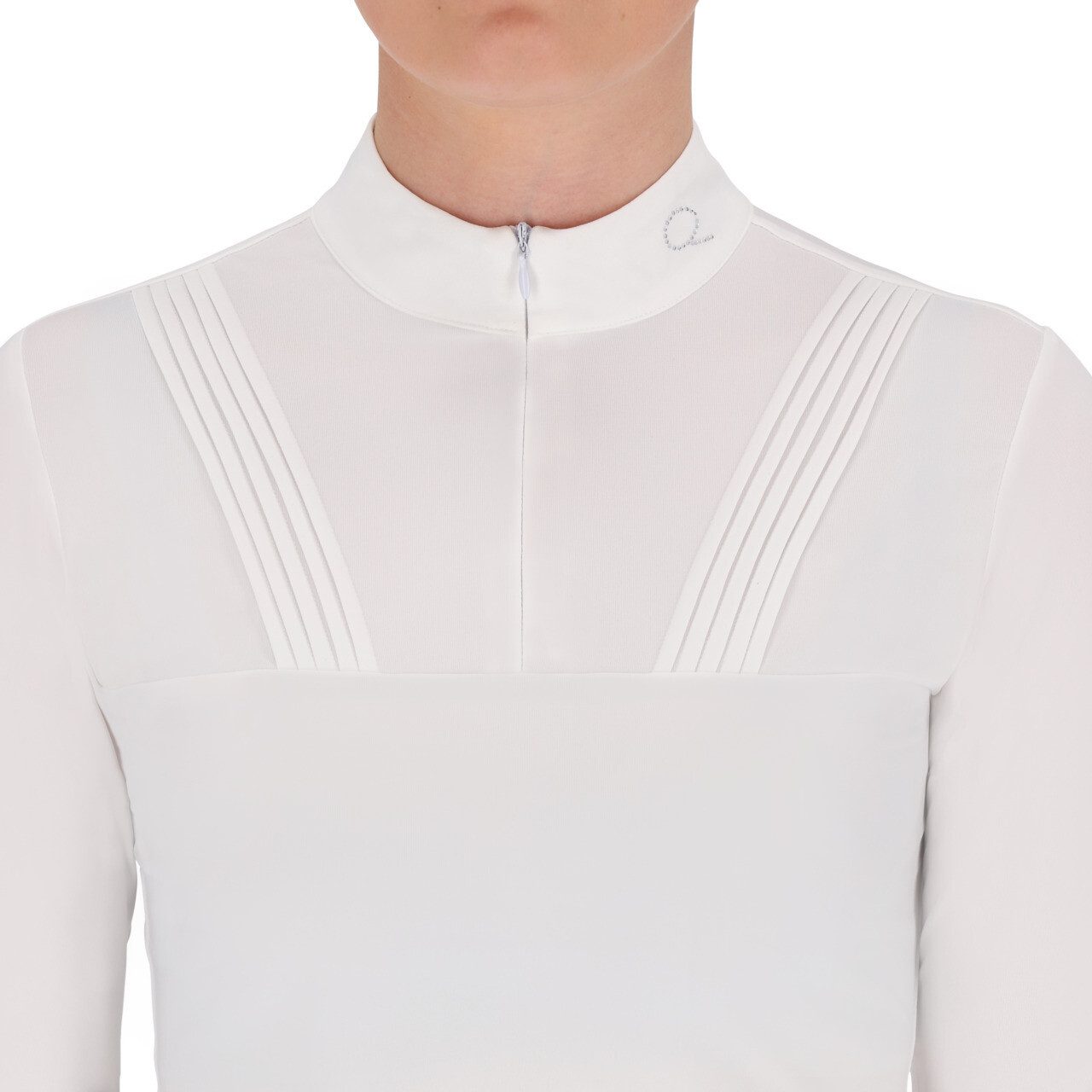 QHP Funktionsshirt Turniershirt lange Ärmel Vaila in weiß