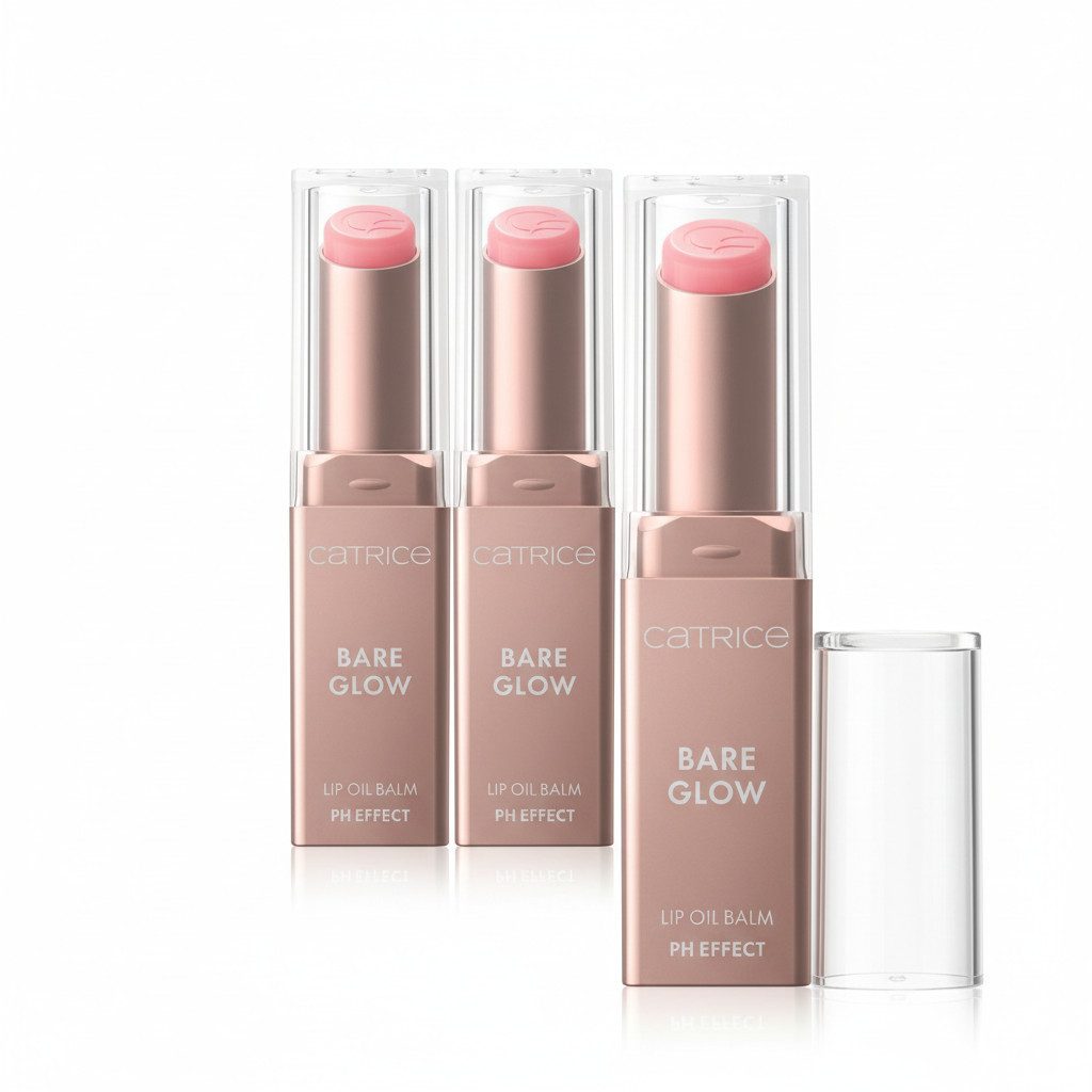 Catrice Lippenbalsam Bare Glow Lip Oil Balm, 3-tlg. – Bild 3 von 5