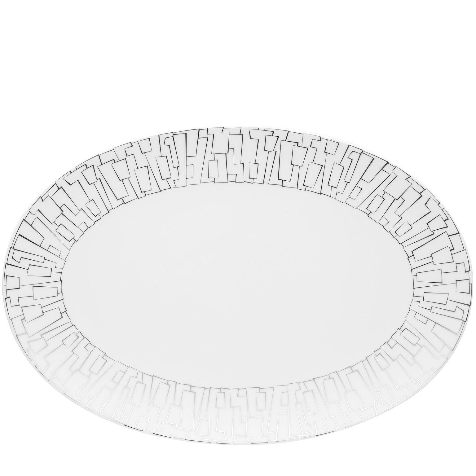 Rosenthal Servierplatte Rosenthal TAC Gropius Platte, Porzellan, Porzellan