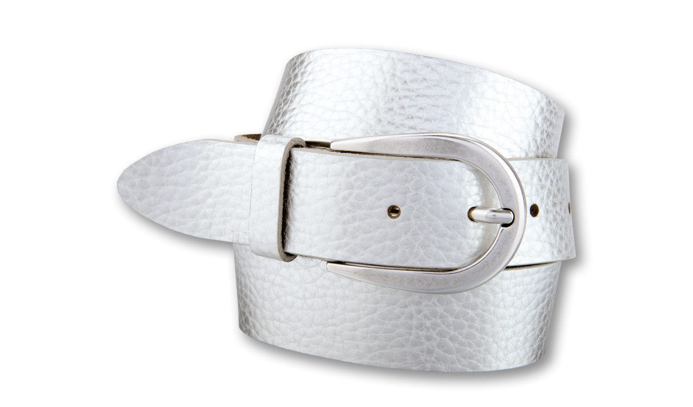 BERND GÖTZ Ledergürtel Ledergürtel mit metallischem Moonlight-Effekt günstig online kaufen