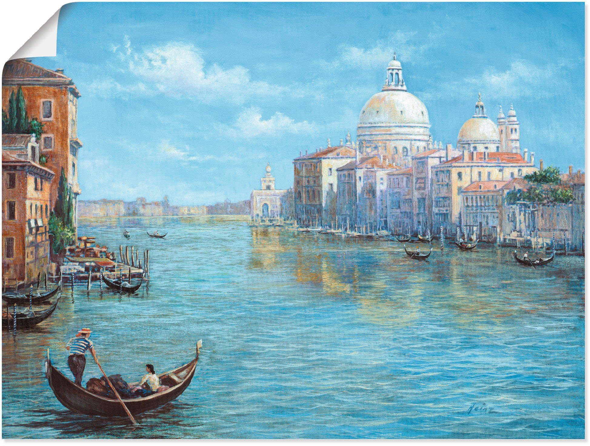 Artland Wandbild Venedig, Europa Wandaufkleber als Poster Leinwandbild, (1 versch. St), in oder Alubild, Größen