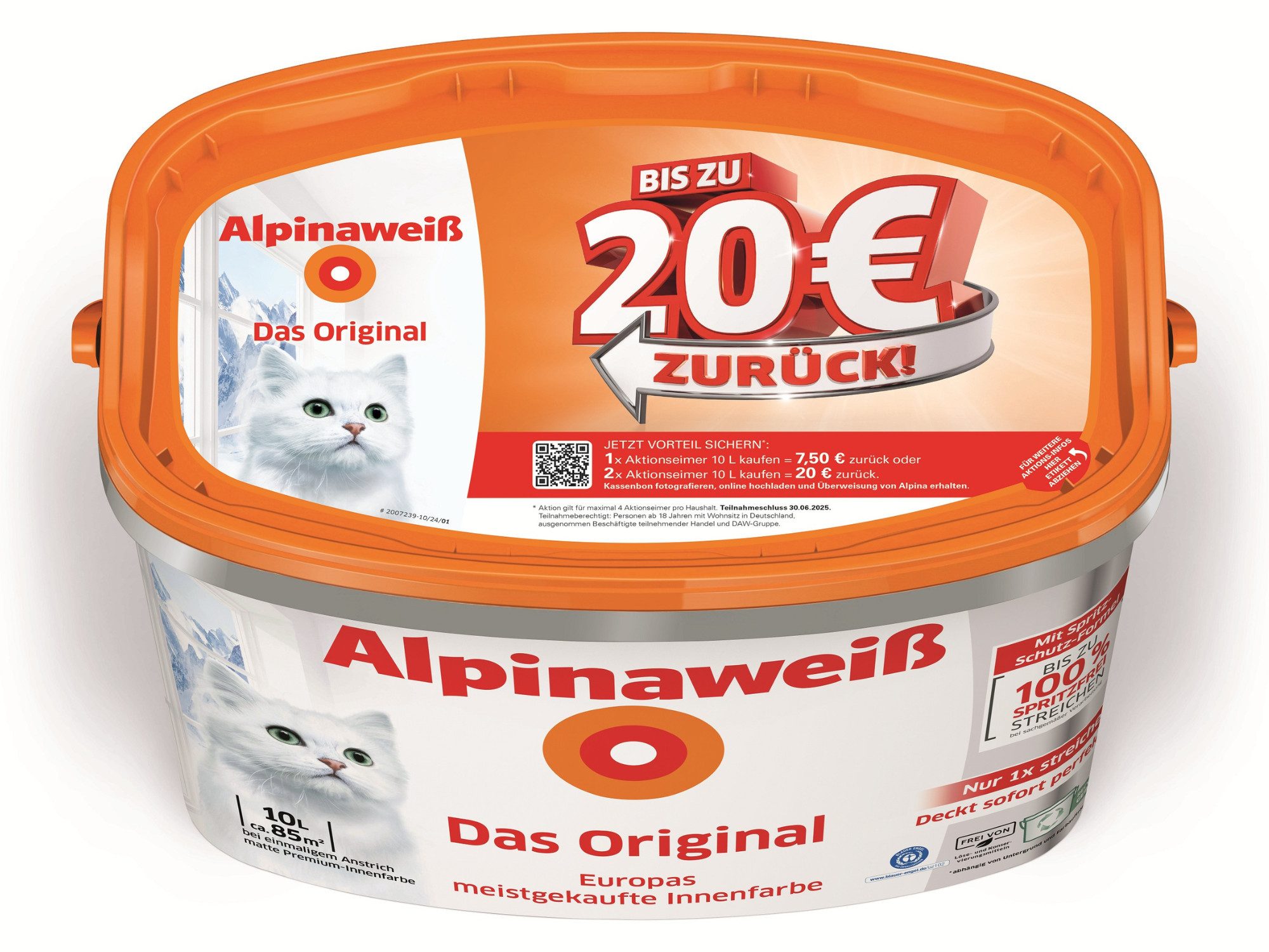 Alpina Wandfarbe Alpinaweiß Das Original matt Cashback 2025