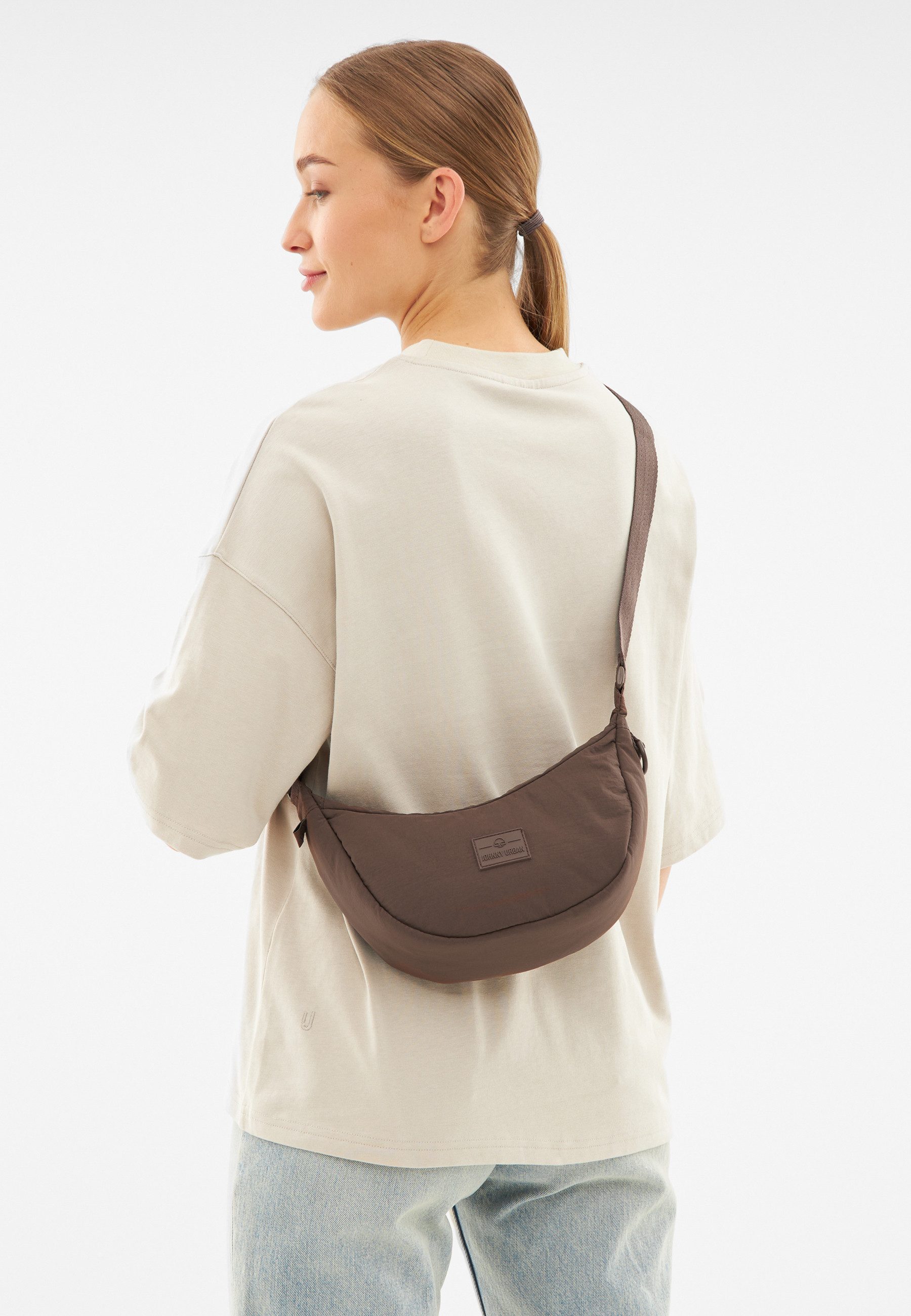 Johnny Urban Umhängetasche Kaia Small Half Moon Bag im Puffer Design, Klein günstig online kaufen
