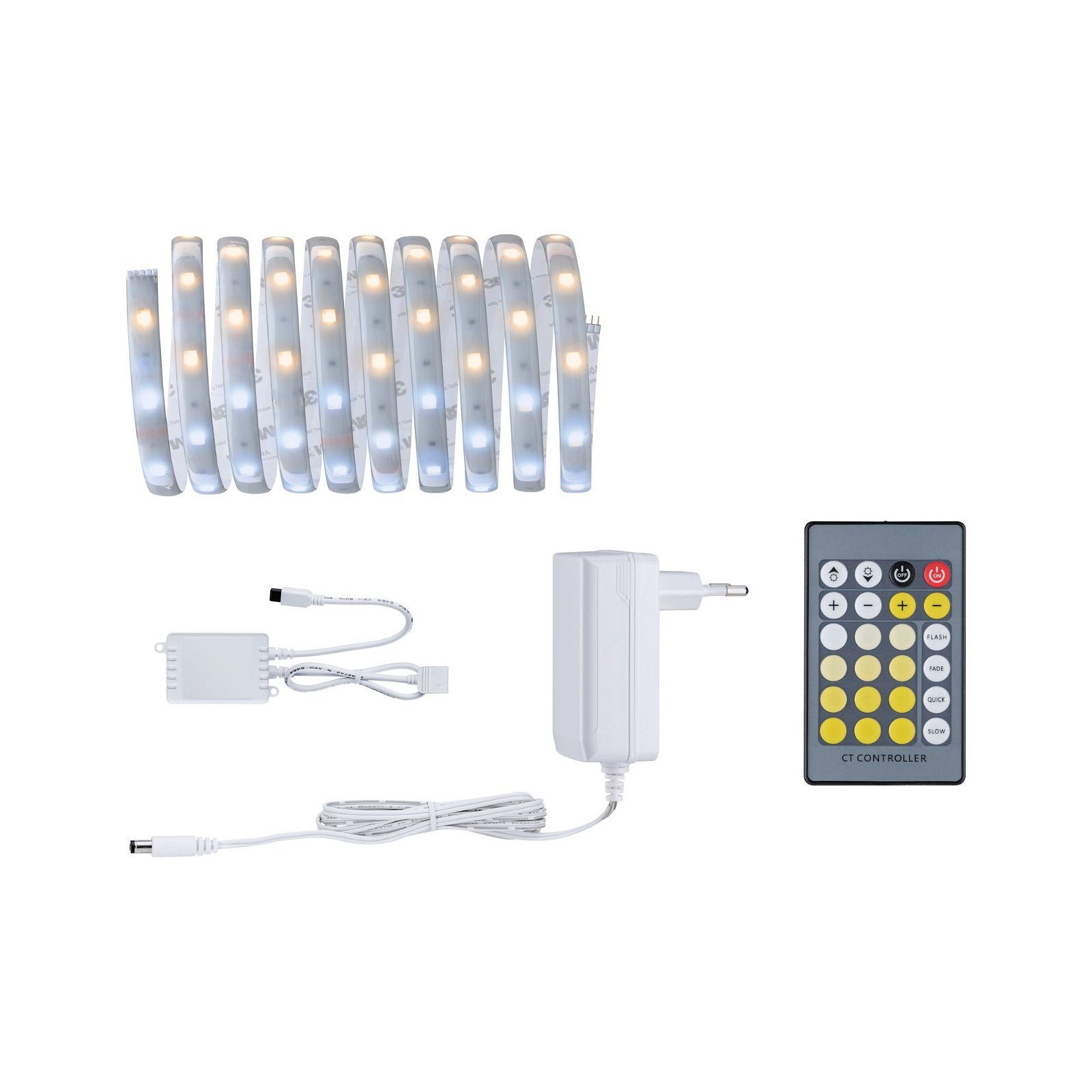 LED-Streifen MaxLED 250 Basisset 3m 11W 230/24V 24VA Silber Kunststoff