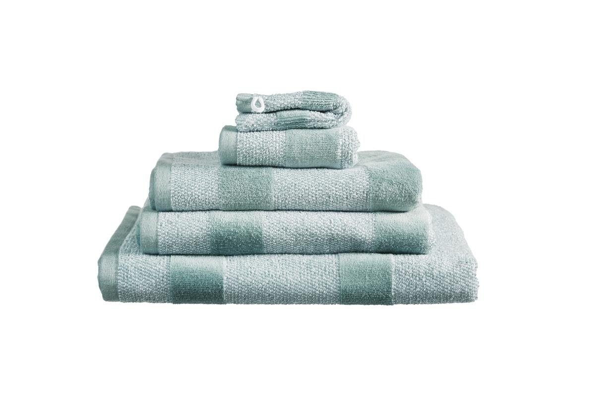 Handtuch Sheer Stripe Green 16X22 Set A 3 Grün Baumwoll-Fro, Baumwoll-Frottee