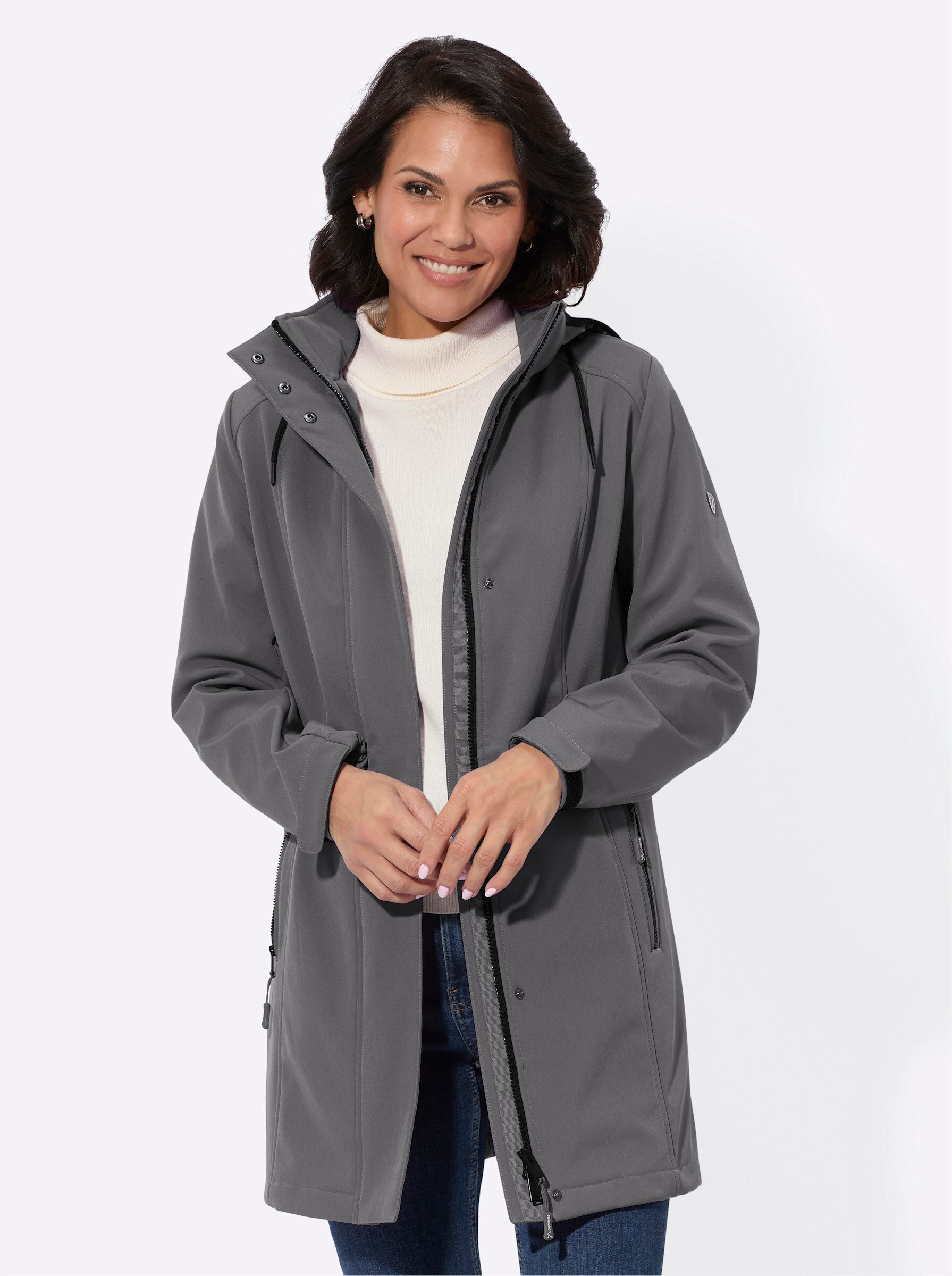 Casual Looks Softshelljacke, mit Kapuze günstig online kaufen