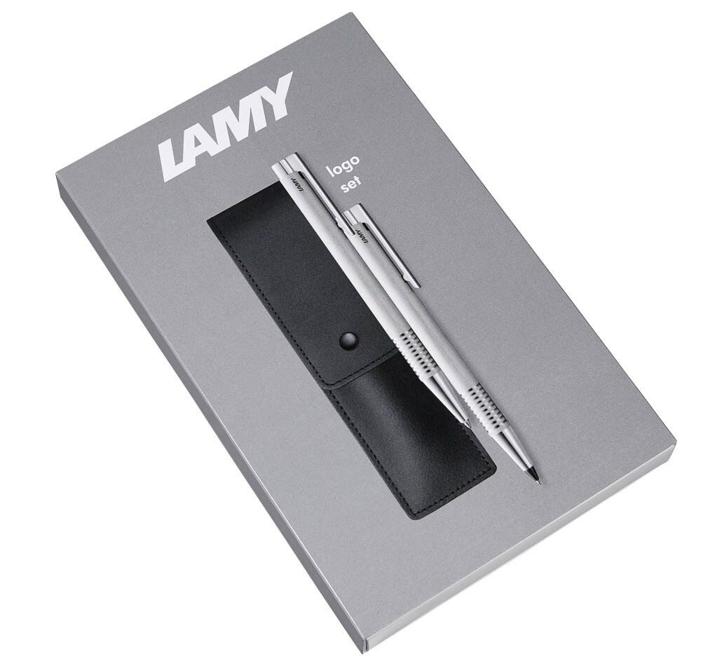 LAMY Kugelschreiber LAMY Schreibset logo brushed schwarz