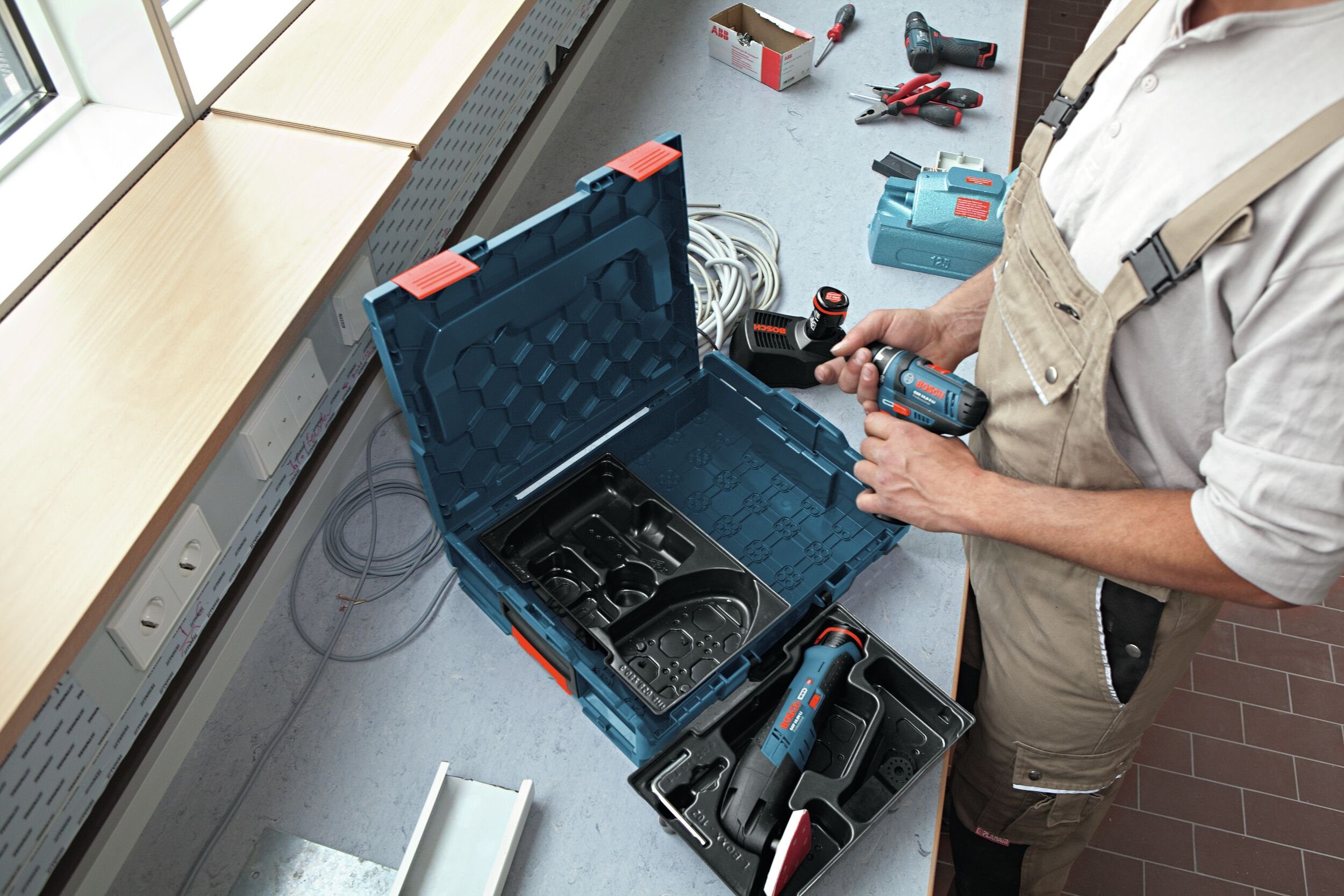 18, Einlage Bosch GHO Werkzeugaufbewahrung zur L-BOXX V-LI Einlagen Professional Professional