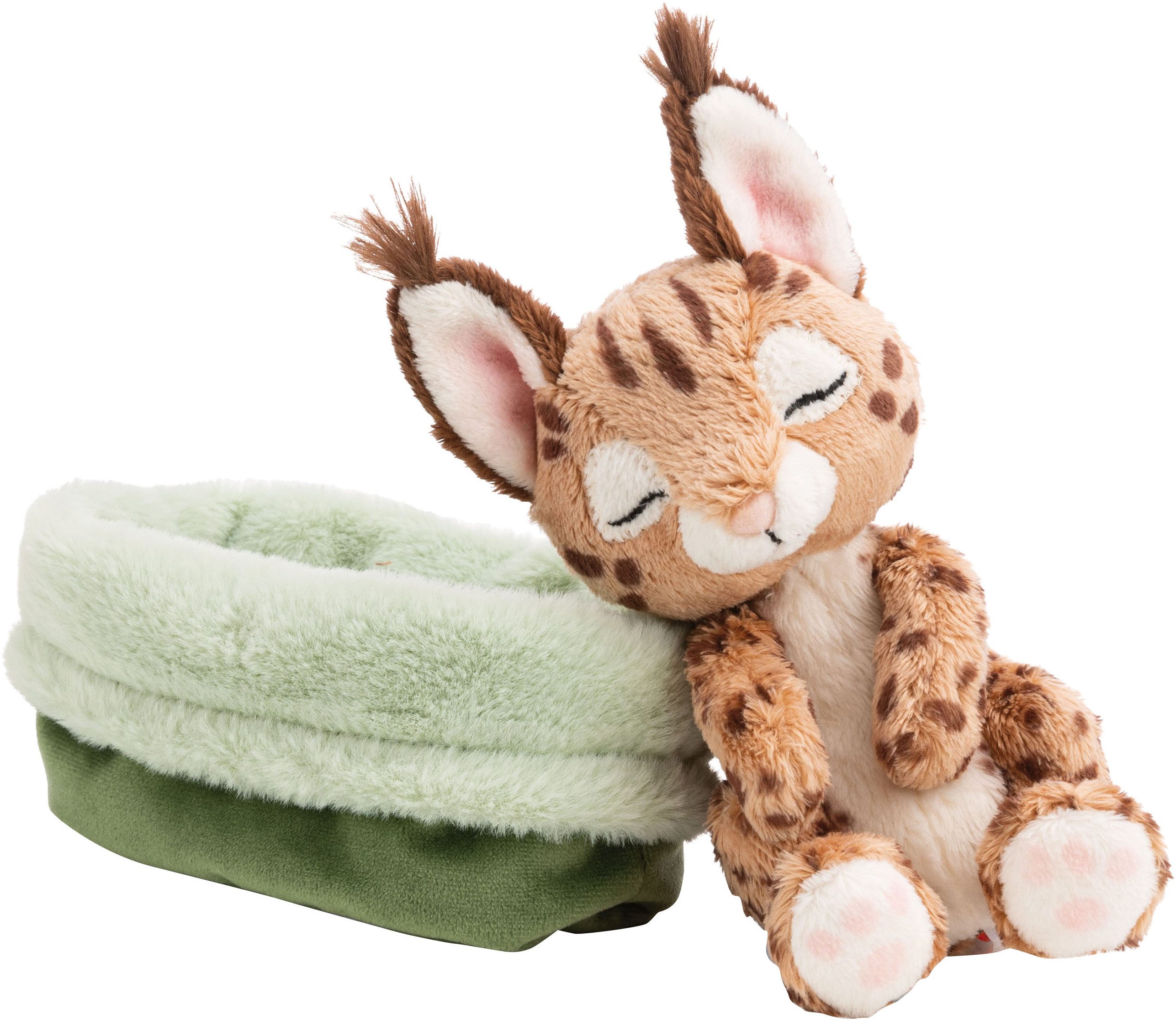 Nici Kuscheltier Sleeping Pets, Karakal, 12 cm, im Körbchen
